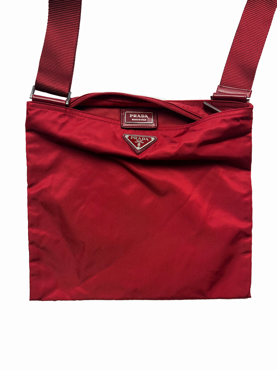Prada crossbody bag red outlet