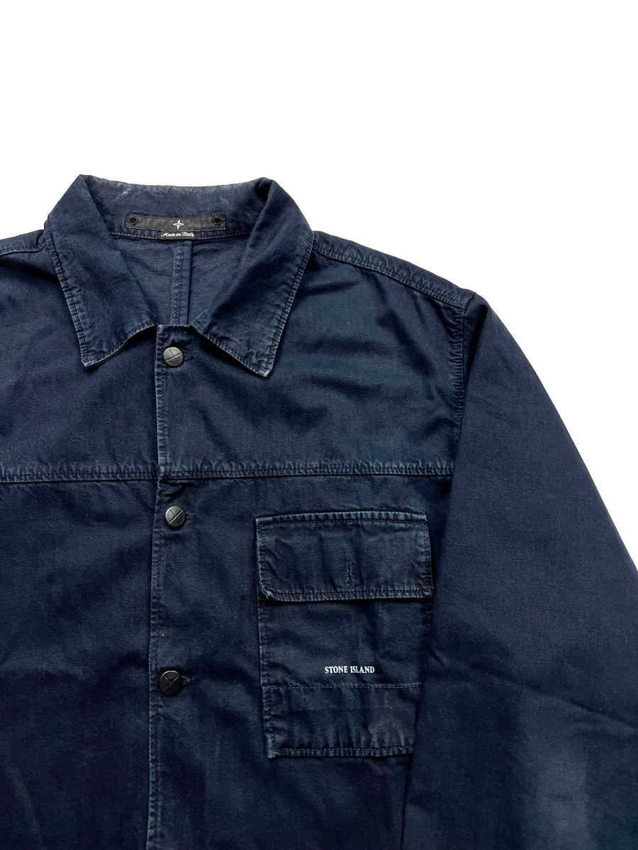 Denim stone island shirt sale