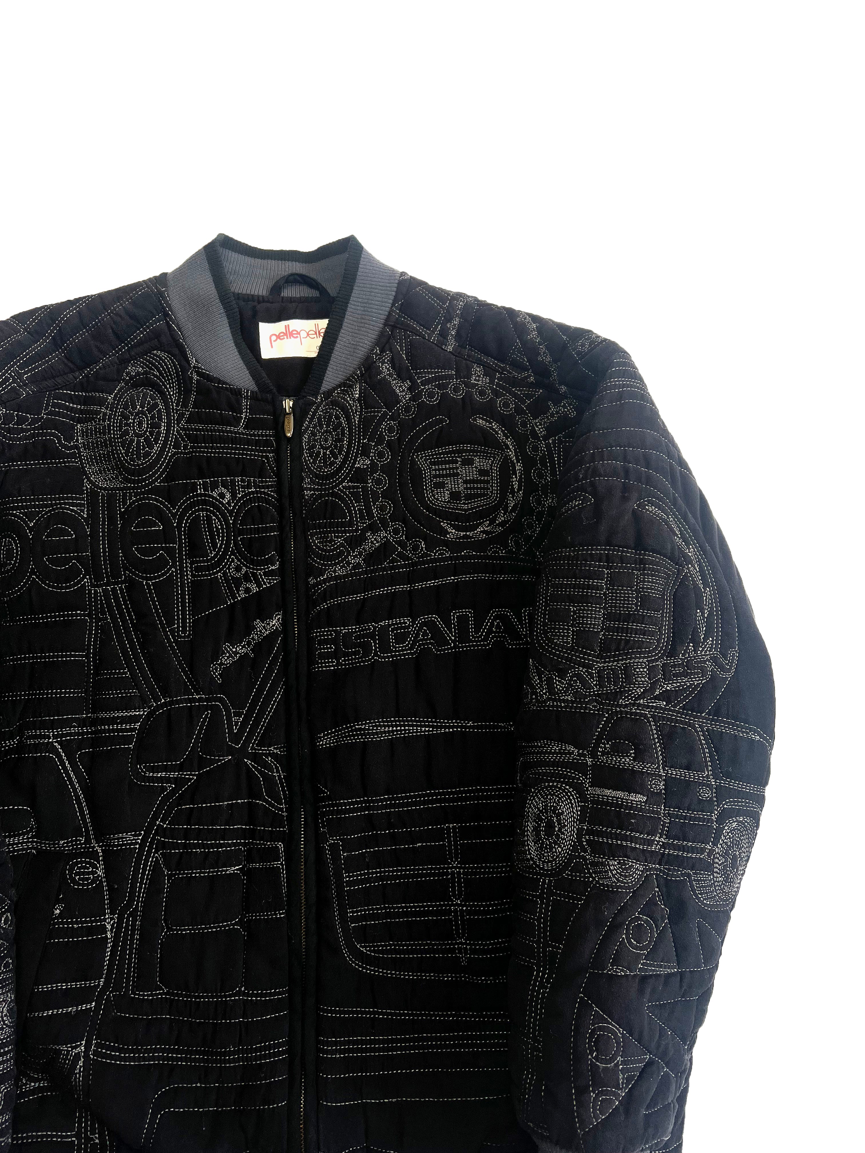 Pelle Pelle 'Escalade' Embroidered Bomber Jacket 00's