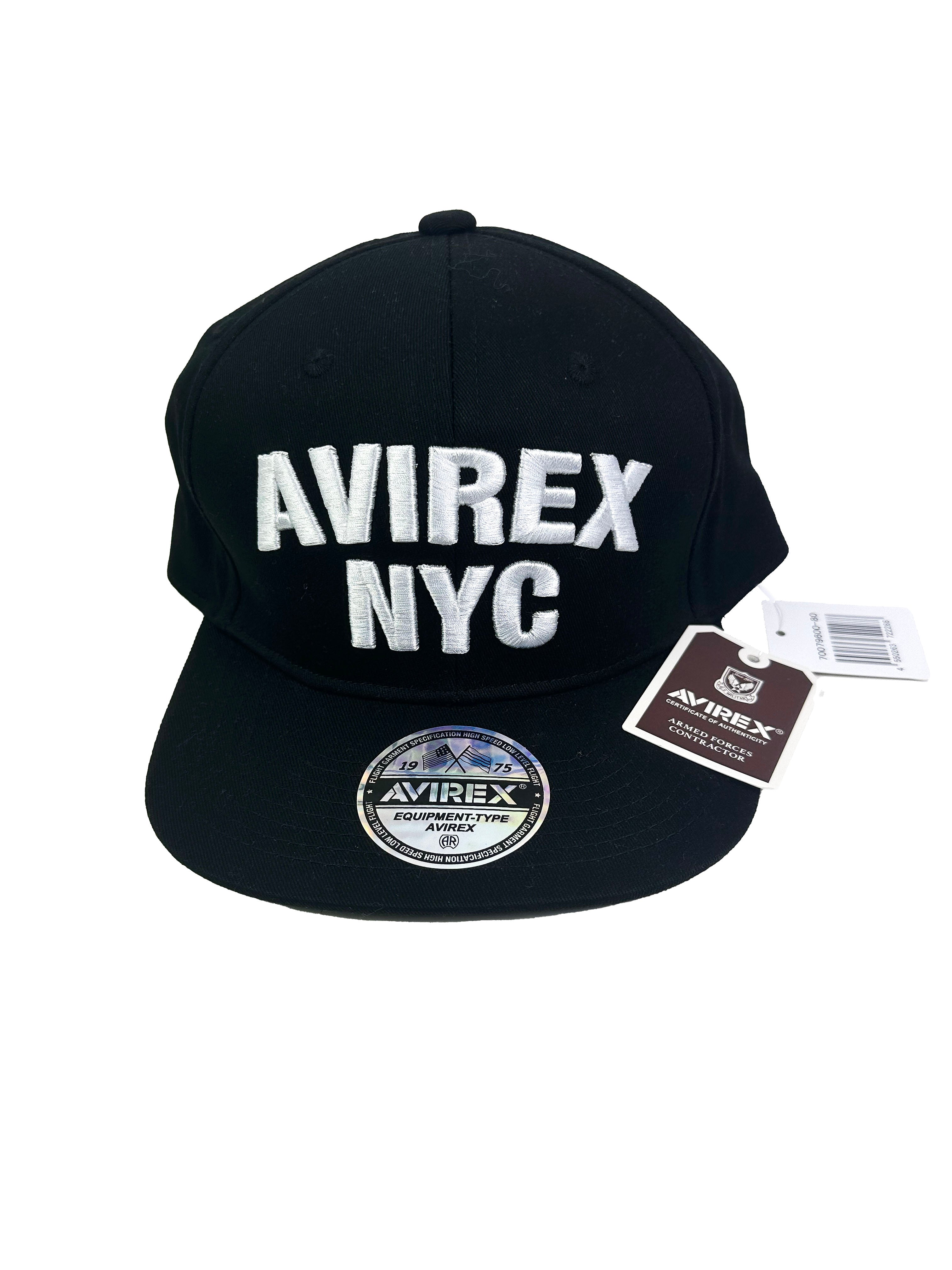 Avirex Black Spell Out Hat BNWT