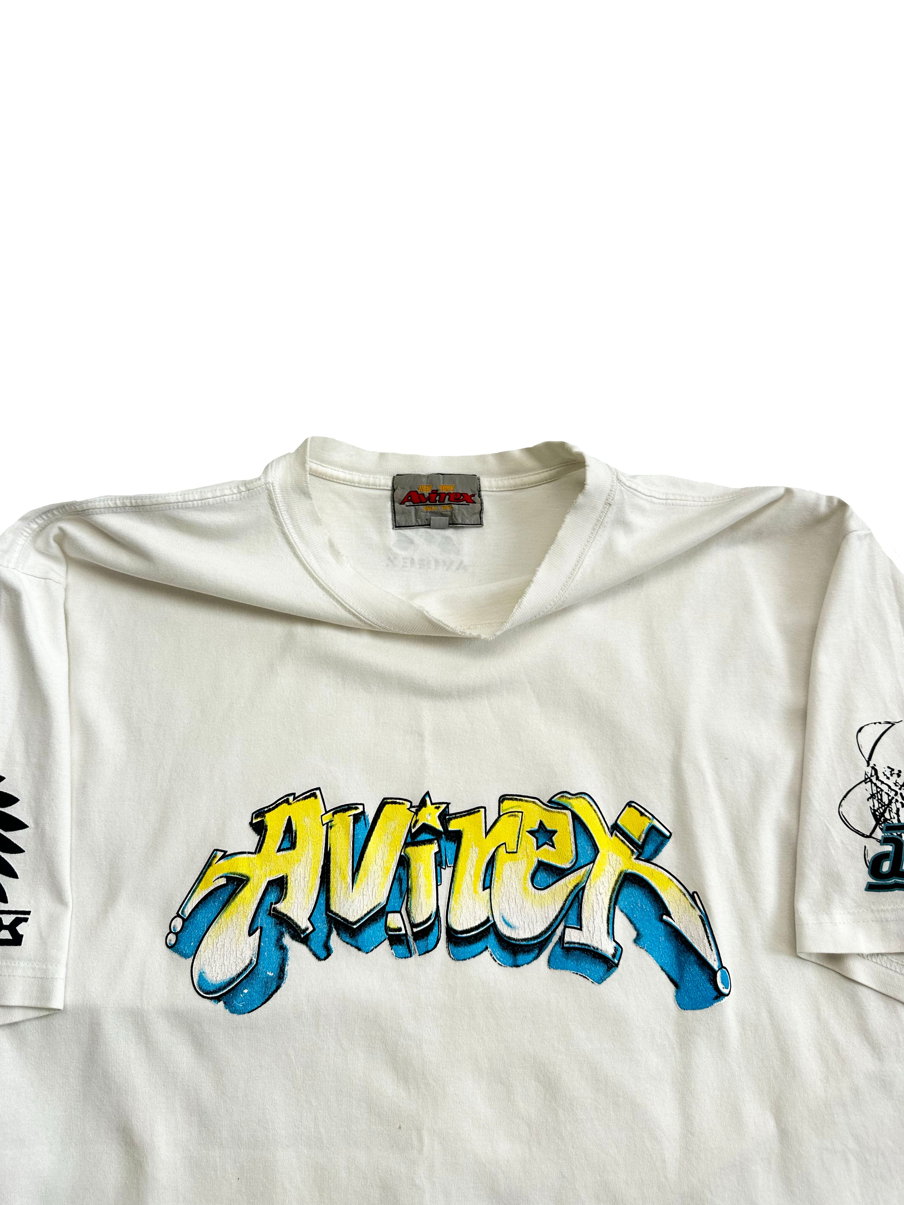 Avirex Graffiti Logo T-shirt 90's