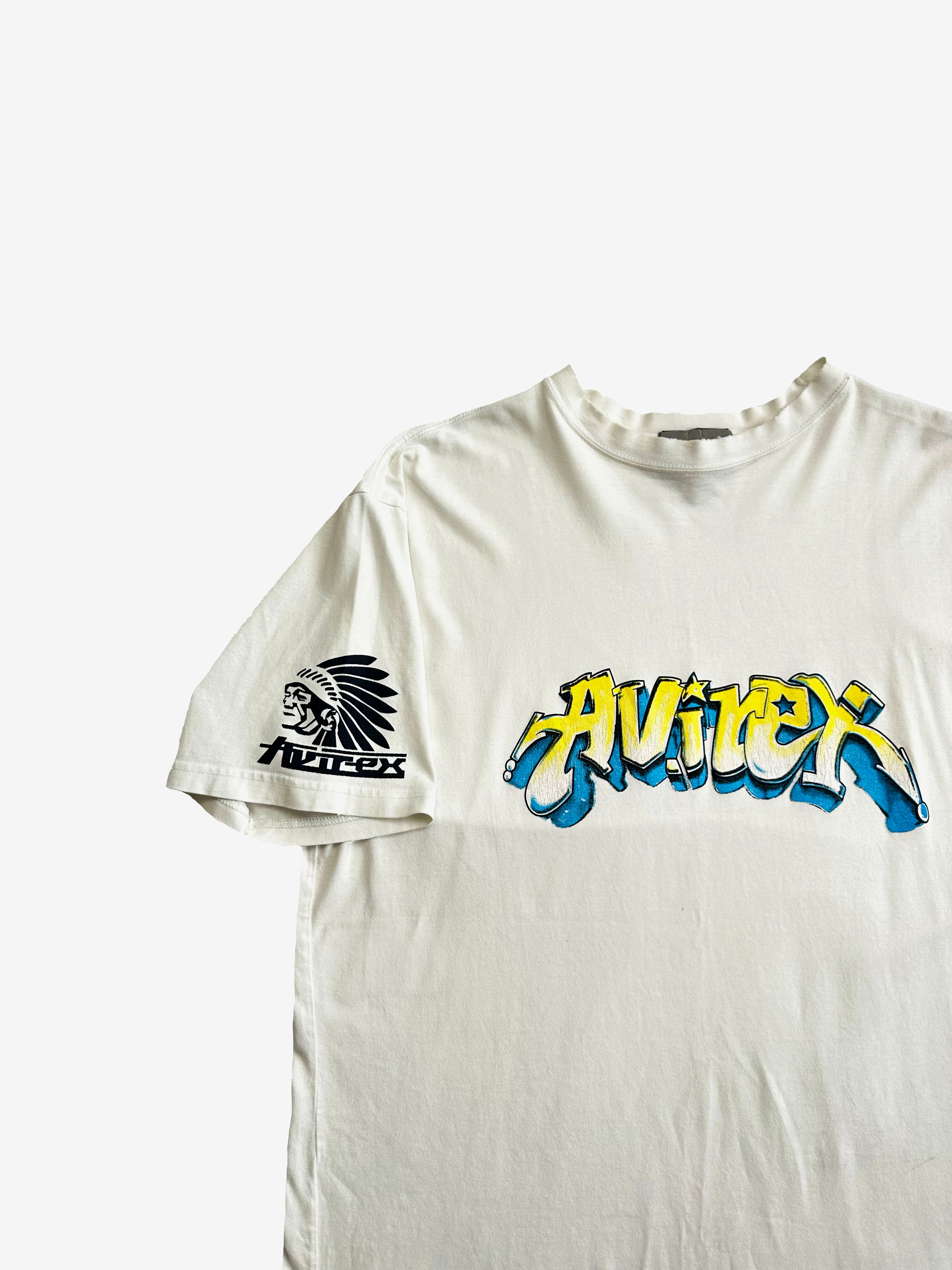 Avirex Graffiti Logo T-shirt 90's