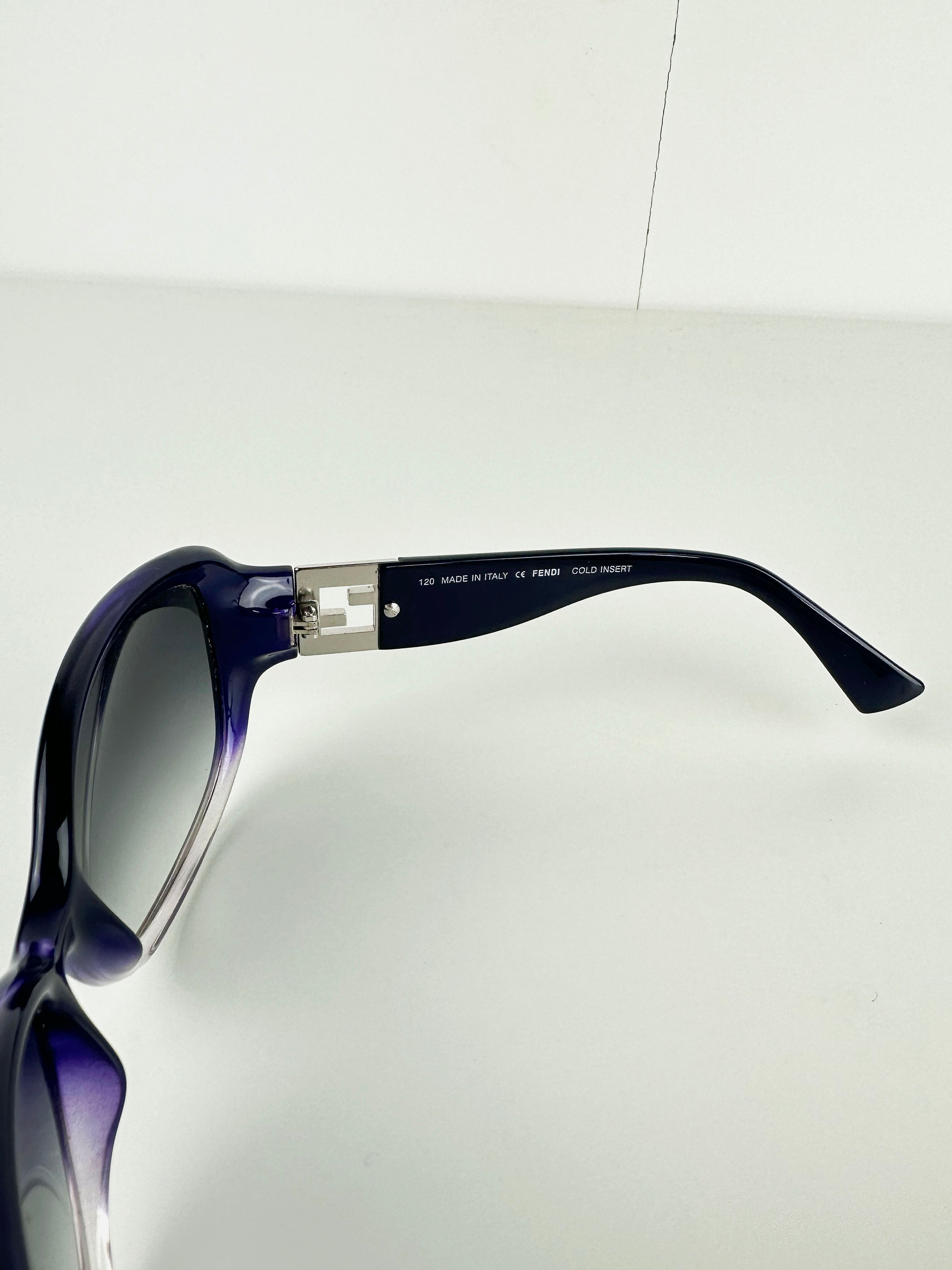 Fendi Purple Grey Sunglasses 90 s