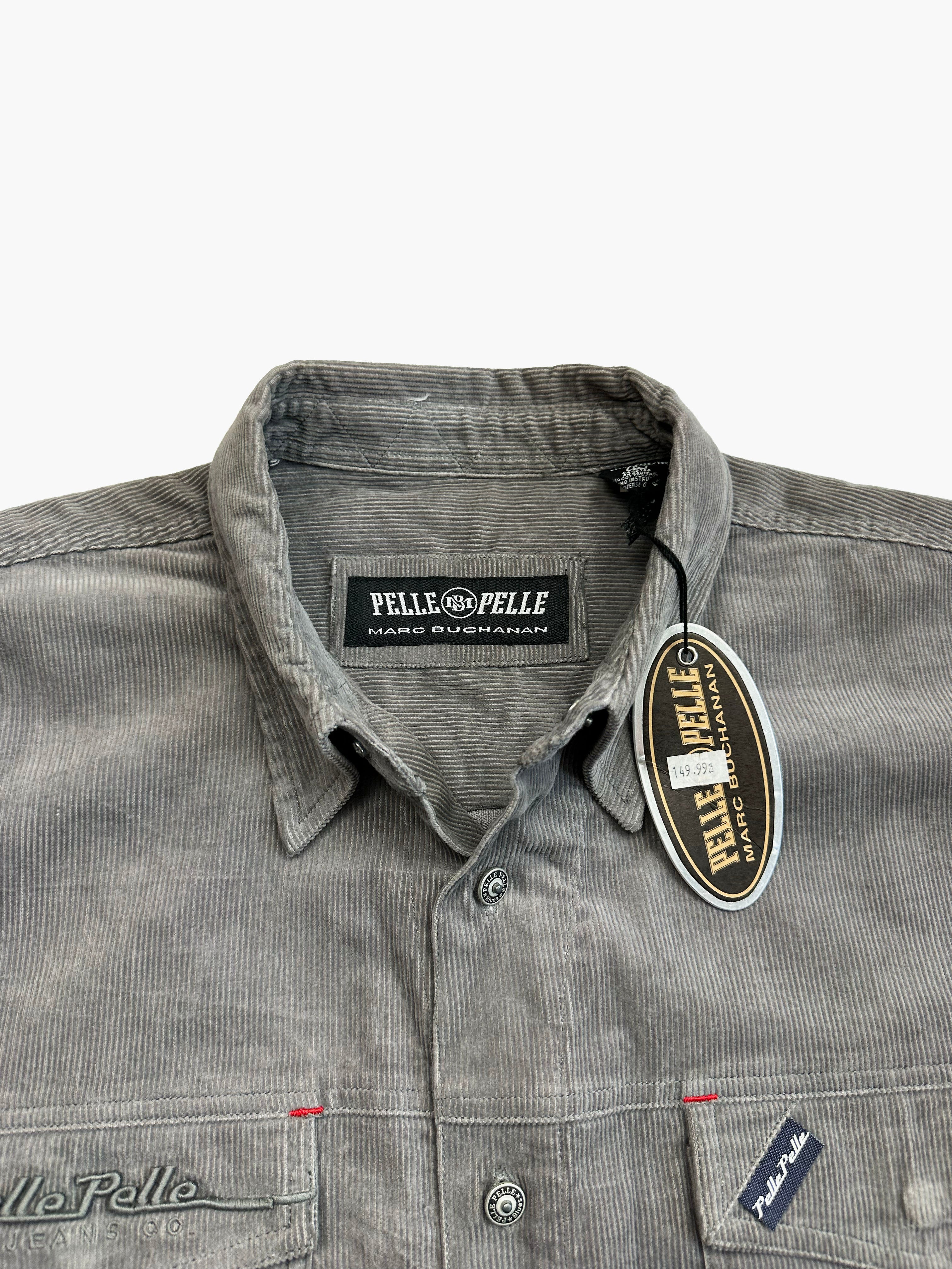 Pelle Pelle Grey Cord Overshirt BNWT 90's