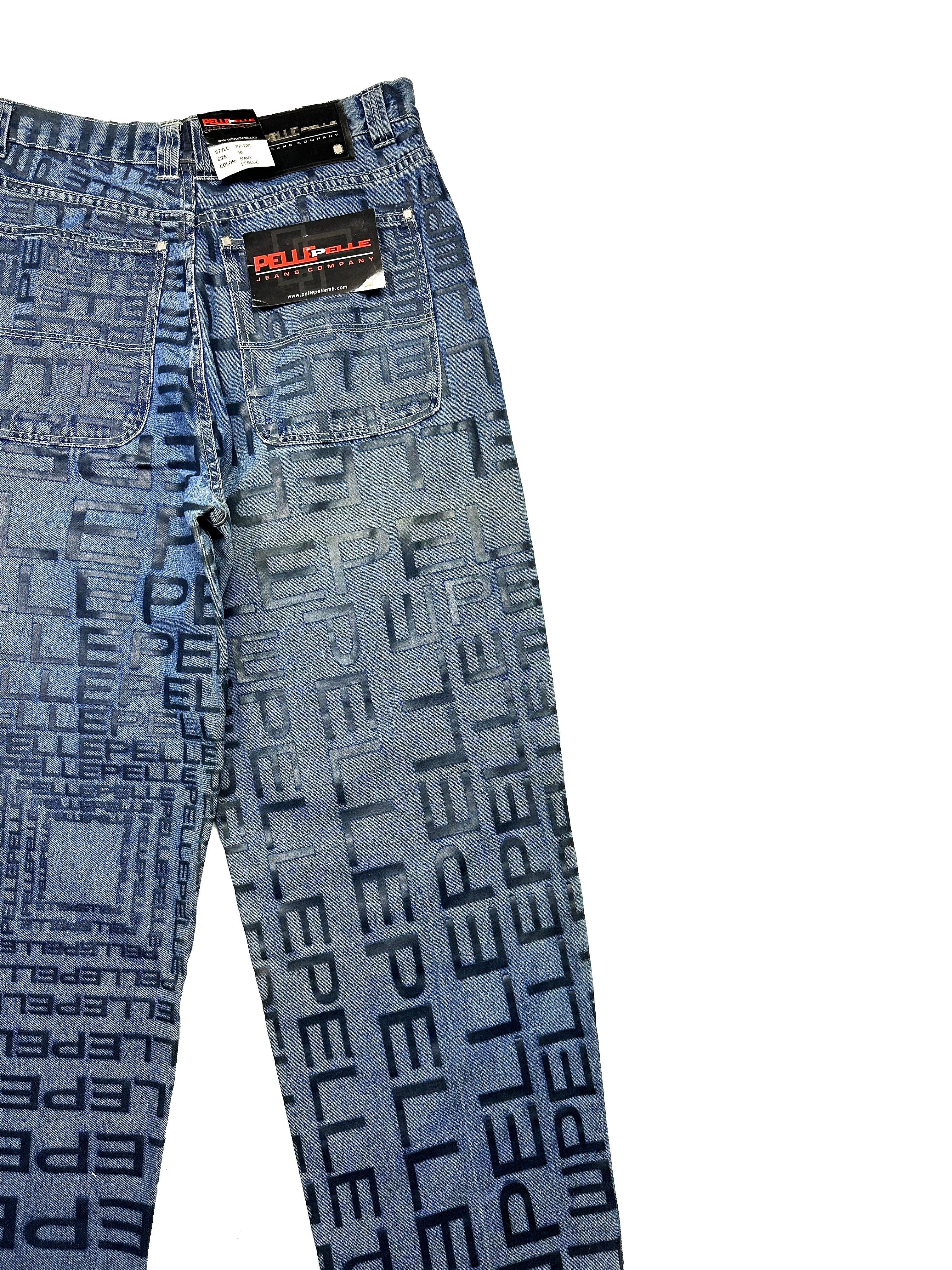 Pelle Pelle Spell Out Jeans BNWT 90's