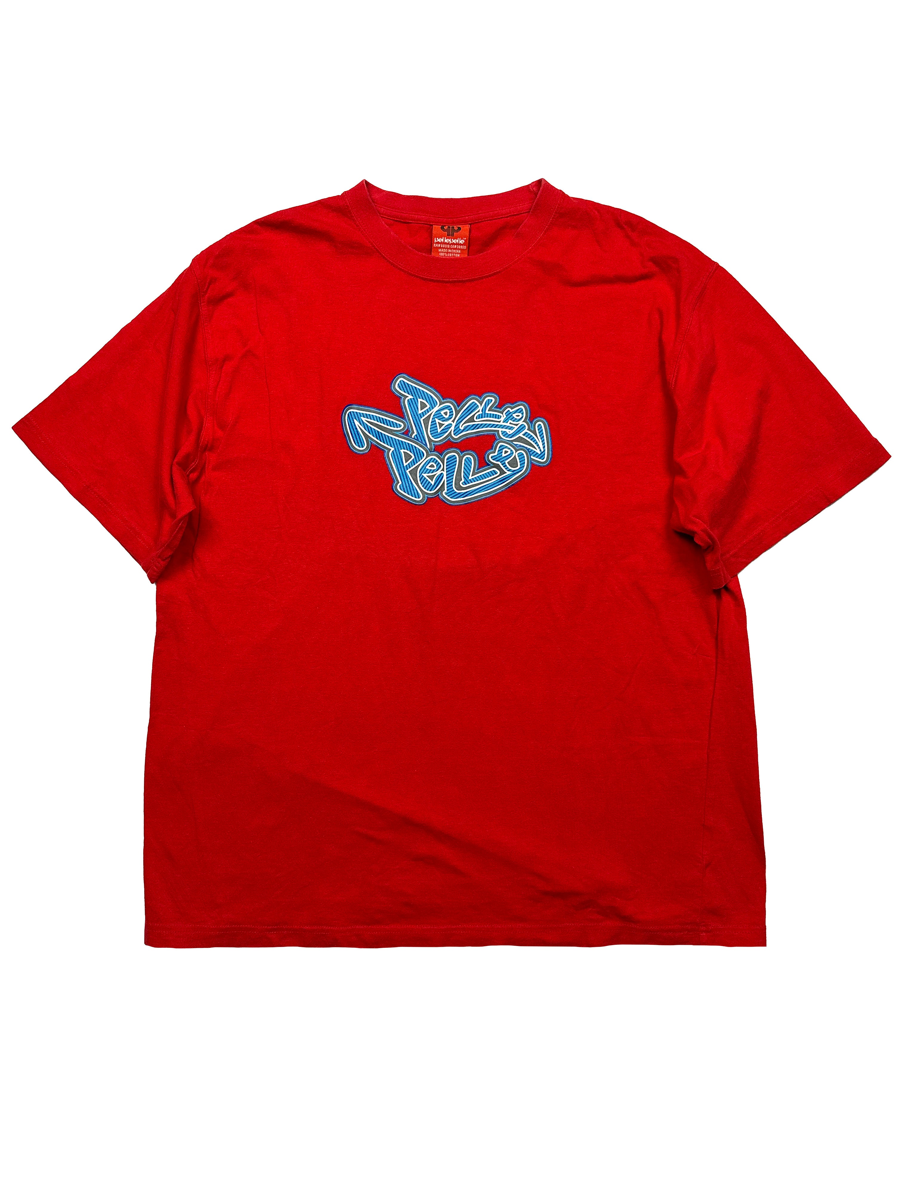 Pelle Pelle Red Spell Out T-shirt 00's