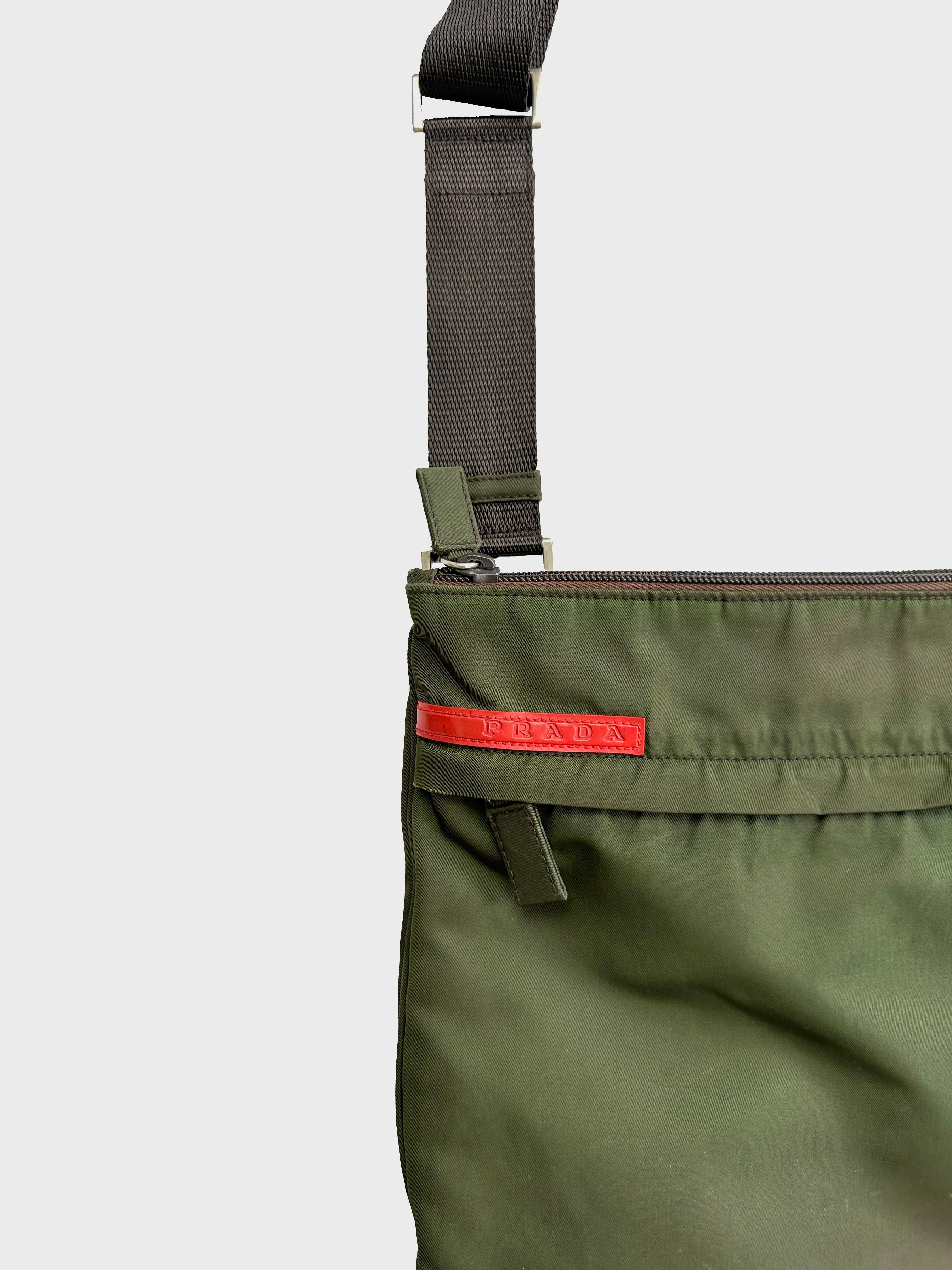 Prada Sport Green Side Bag 00's