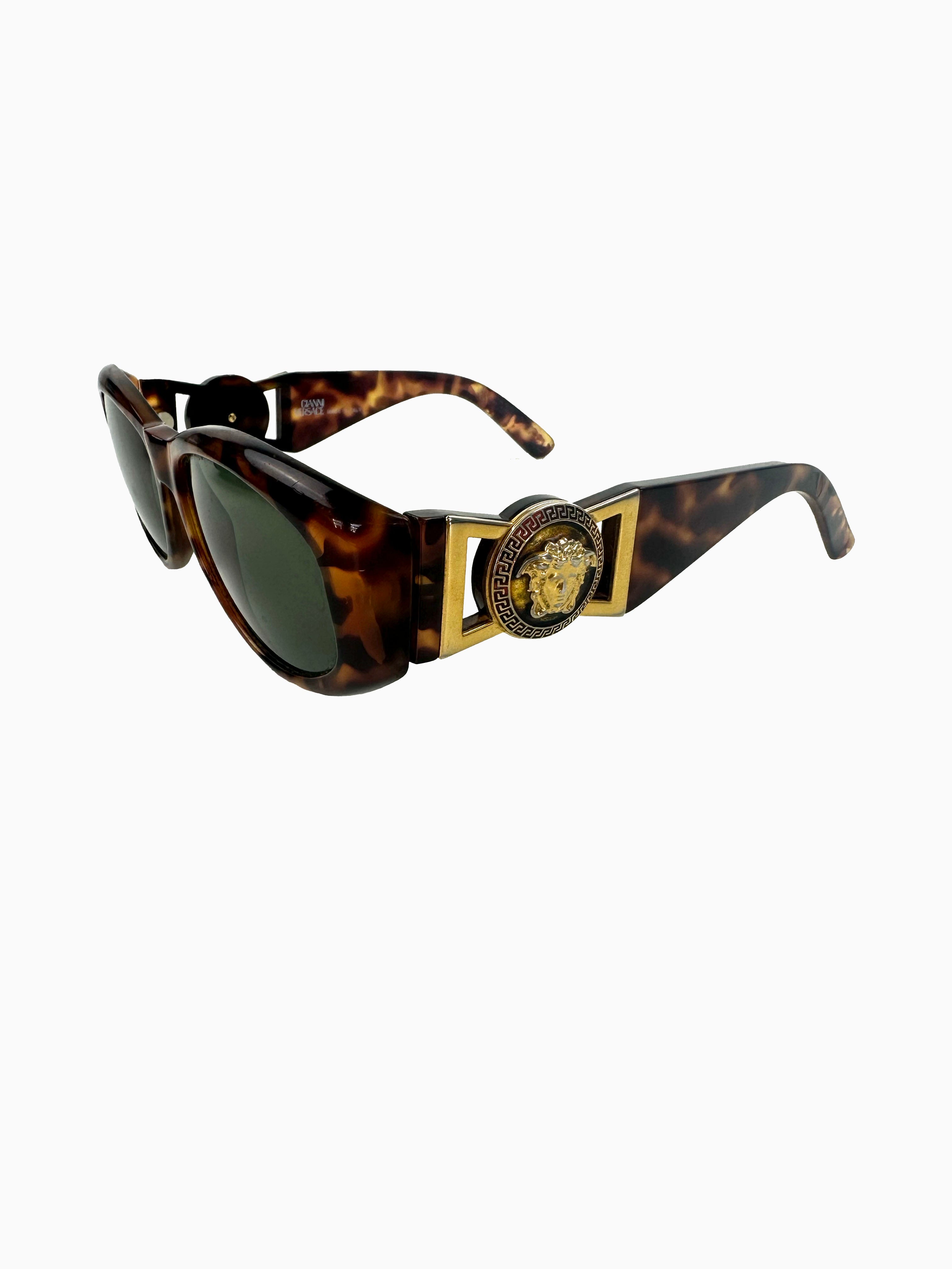 Gianni Versace Tortoise Medusa Sunglasses 90's