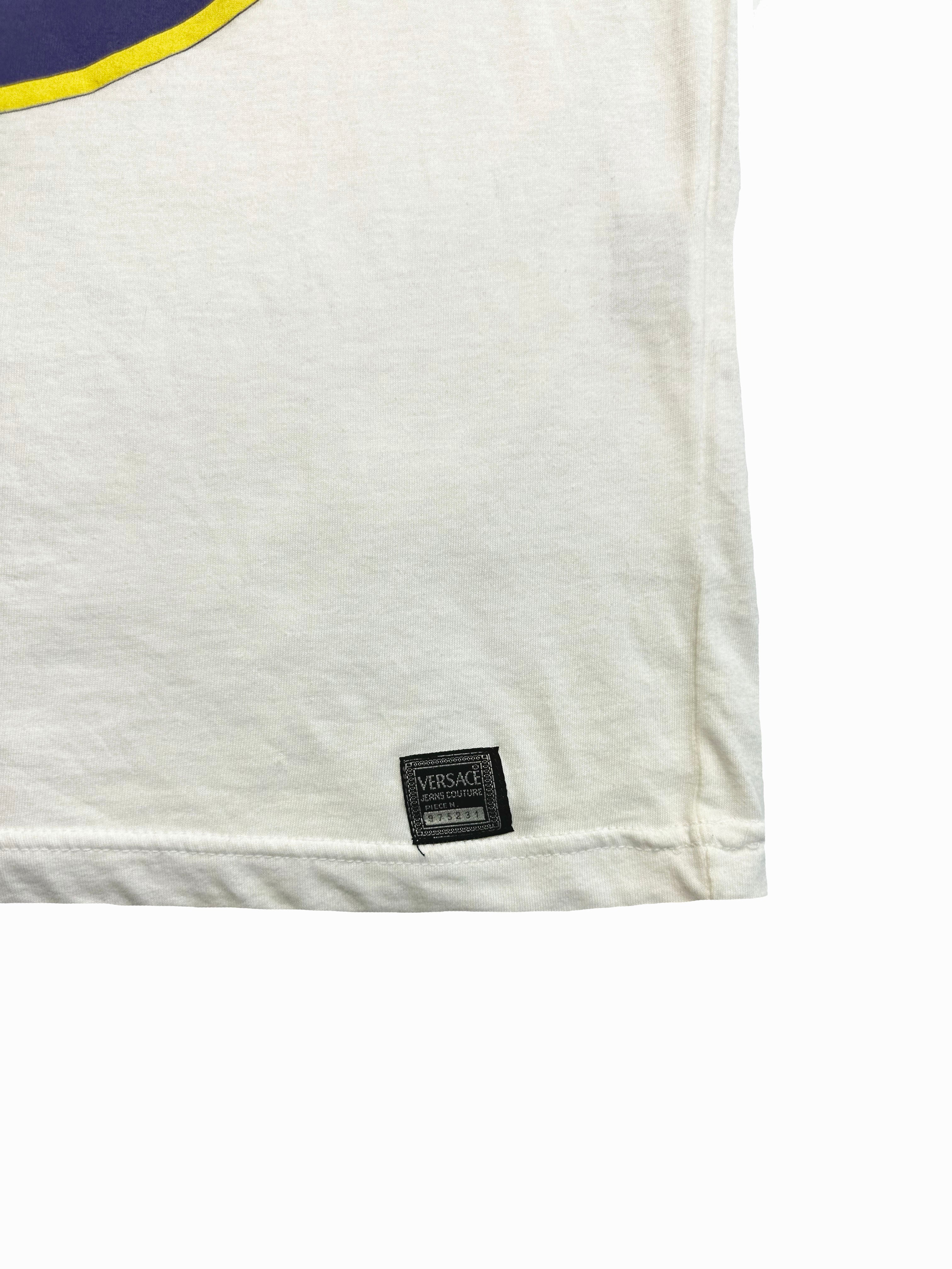 Versace White Medusa Spell Out T-shirt BNWT 1995