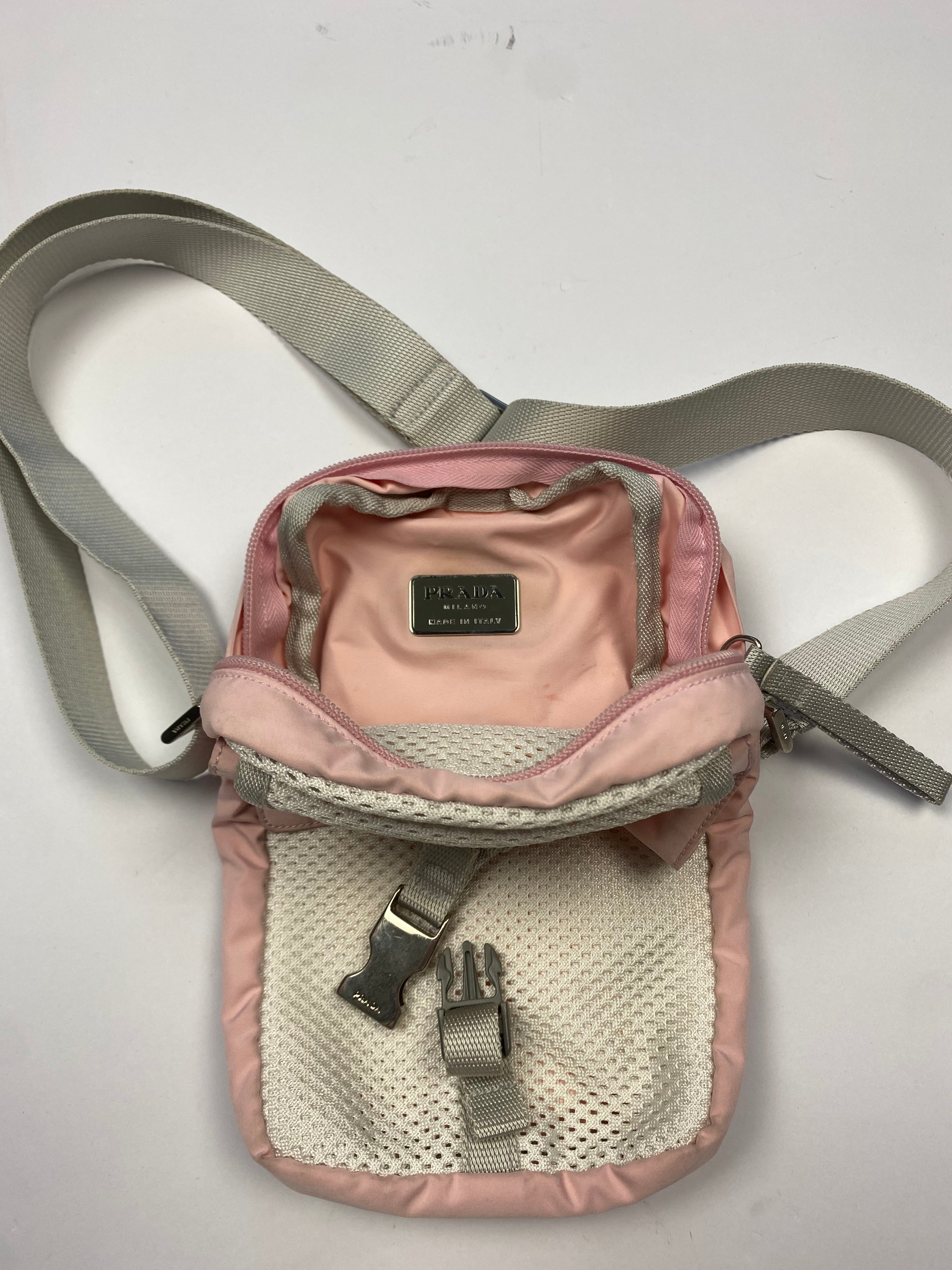 Prada Pink Mesh Side Bag S/S 2001