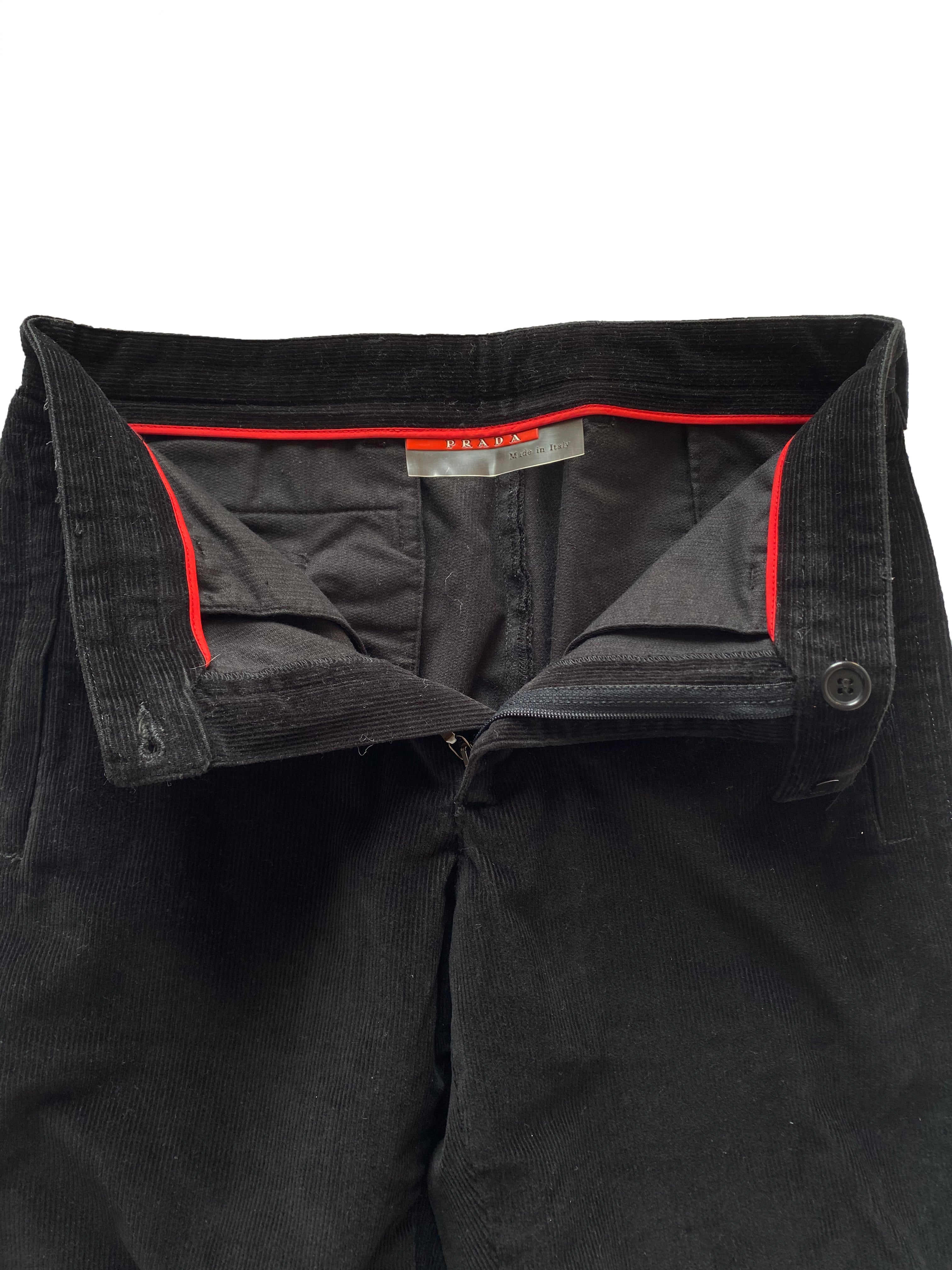 Prada Sport Black Red Tab Cords 00's