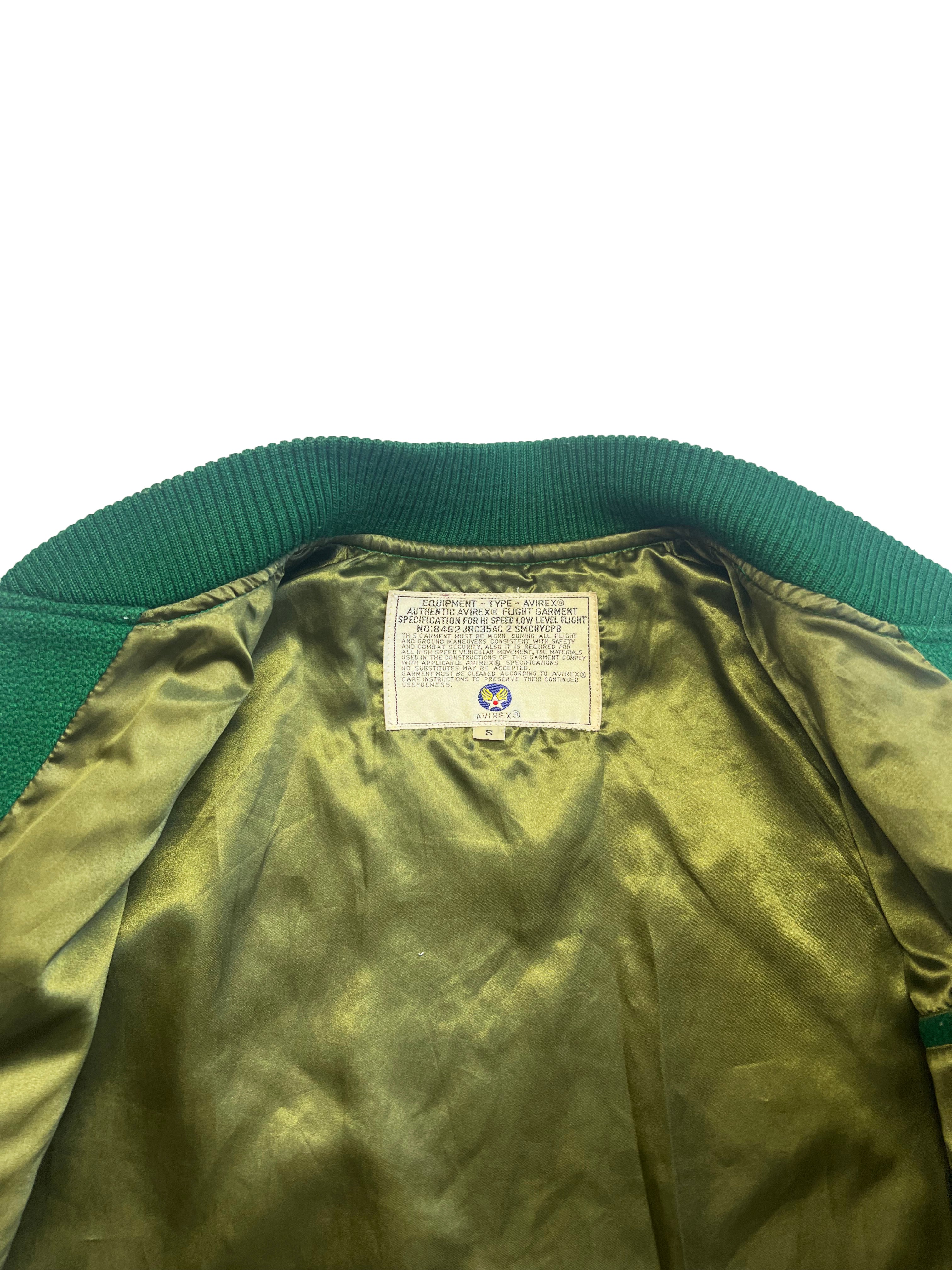 Avirex 'All American' Green Bomber 80's