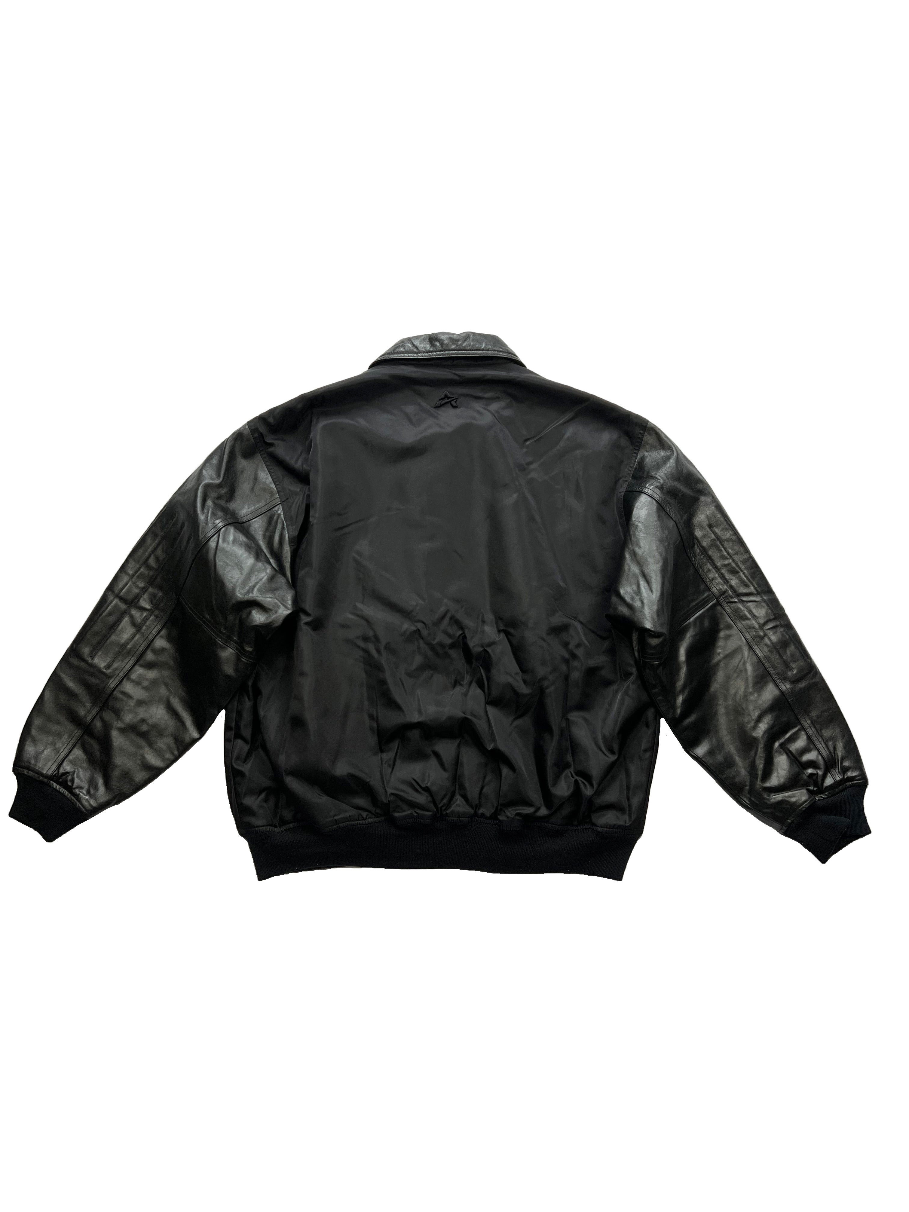 Avirex Black Leather/Nylon Jacket 2001