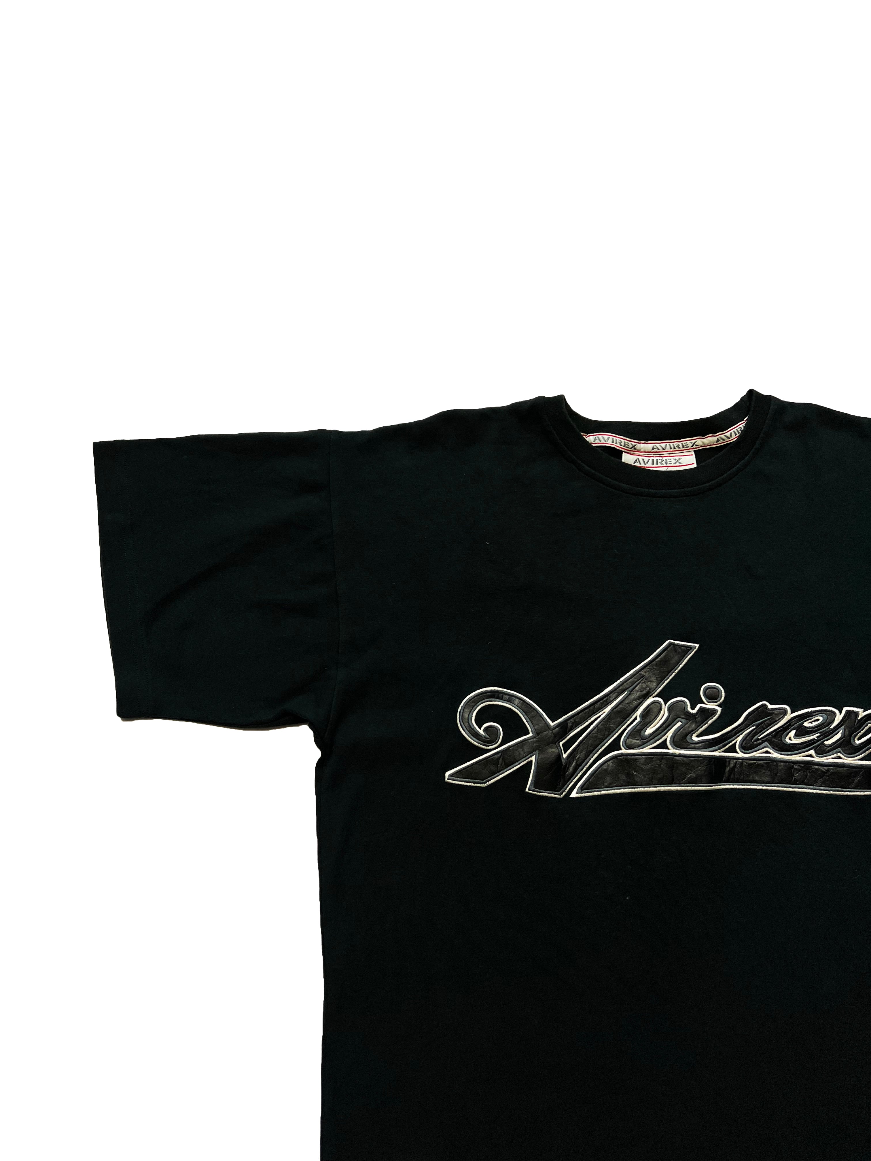 Avirex Black Spell Out T-shirt 90's