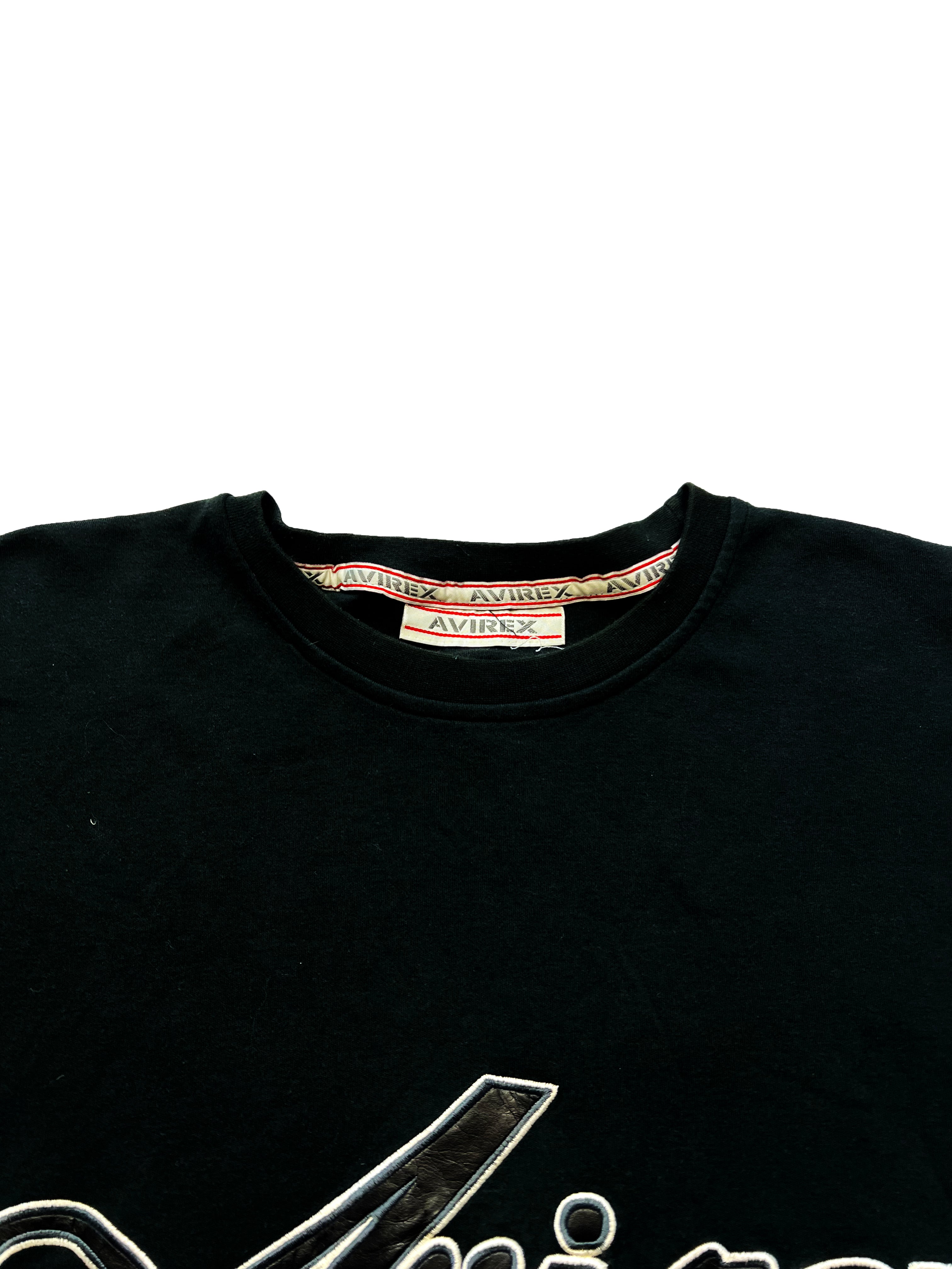 Avirex Black Spell Out T-shirt 90's