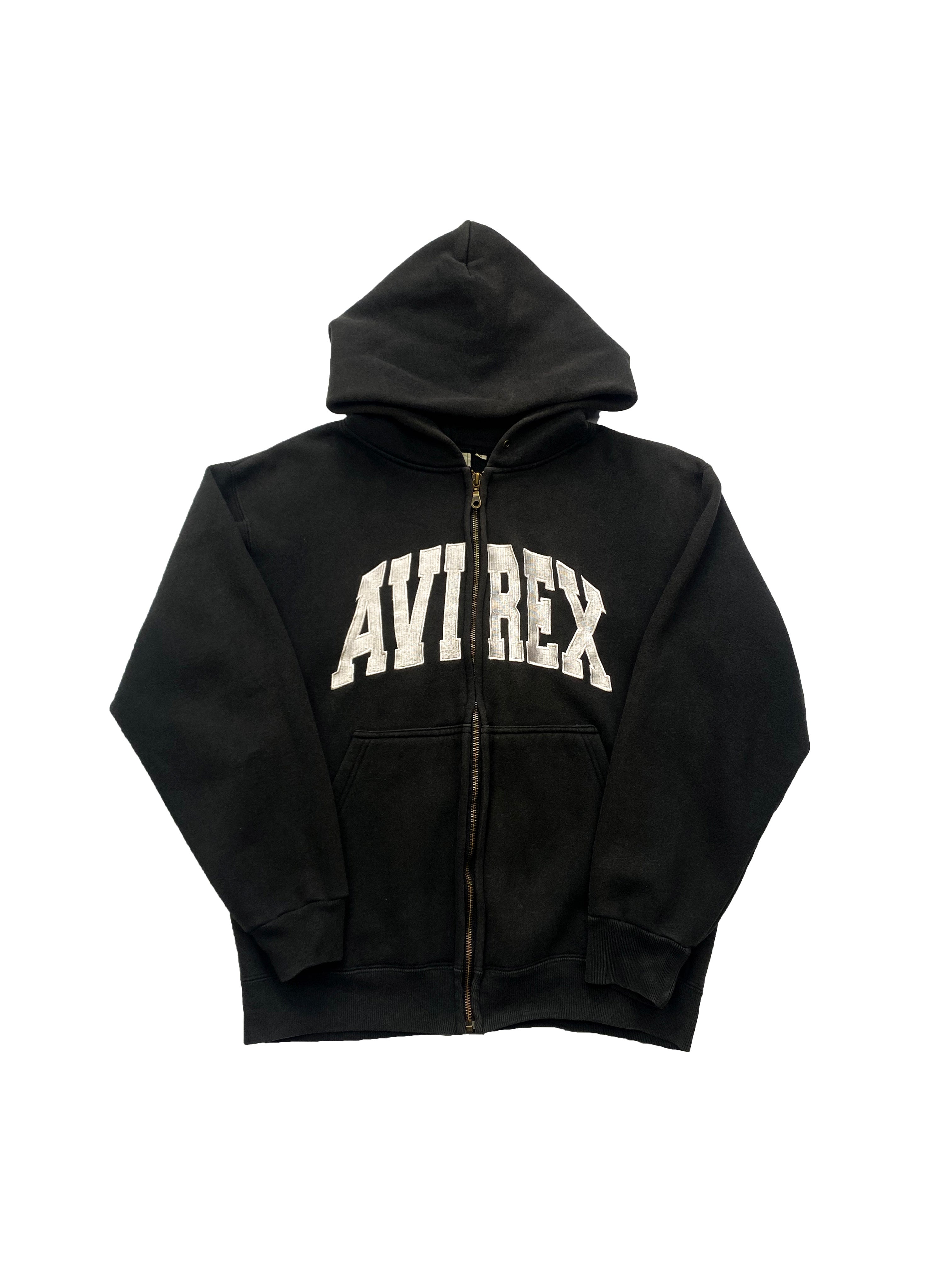 Avirex Black Zip Up Hoodie 00 s Sekkle