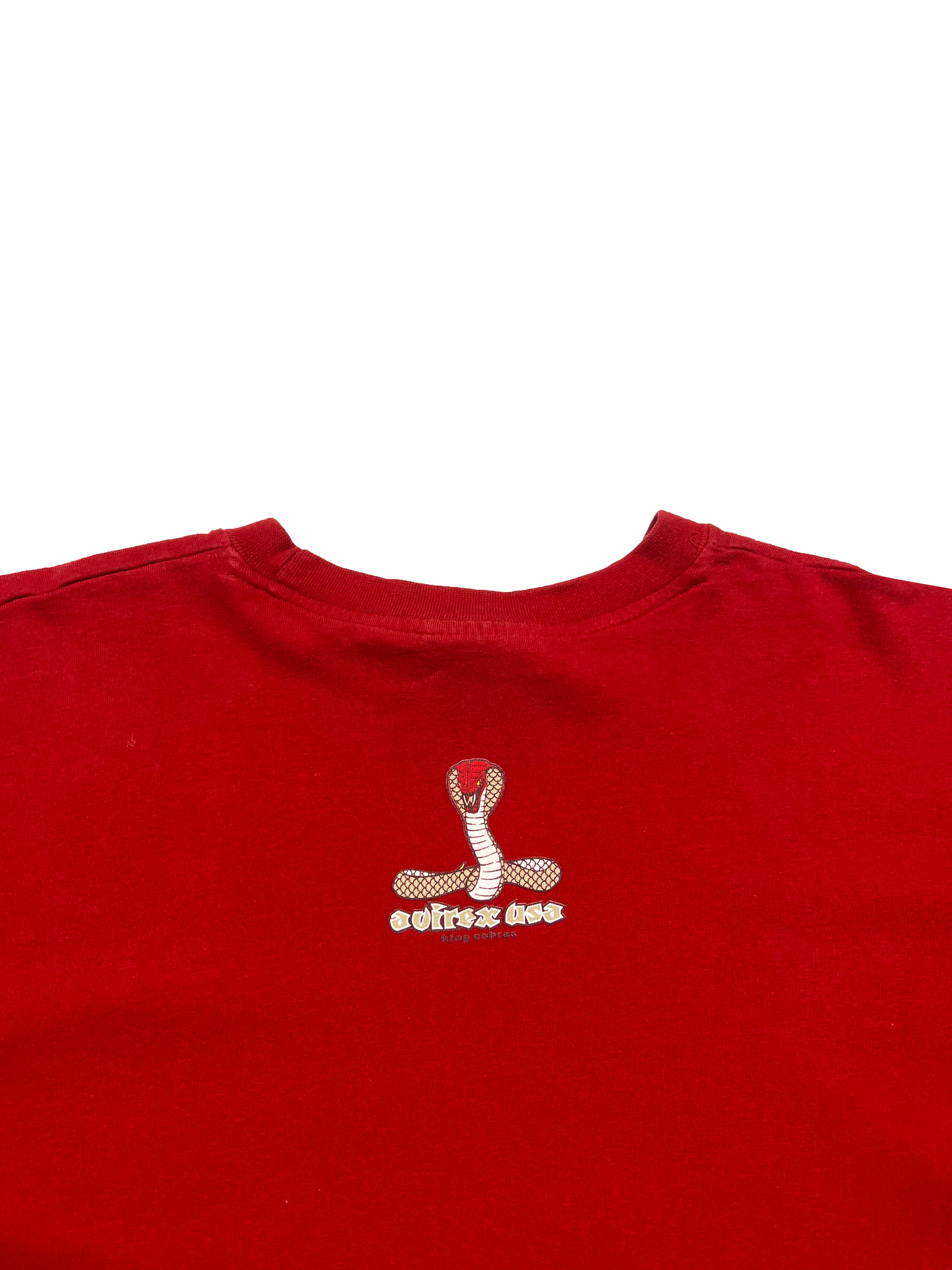 Avirex 'King Cobra' Red T-shirt 90's