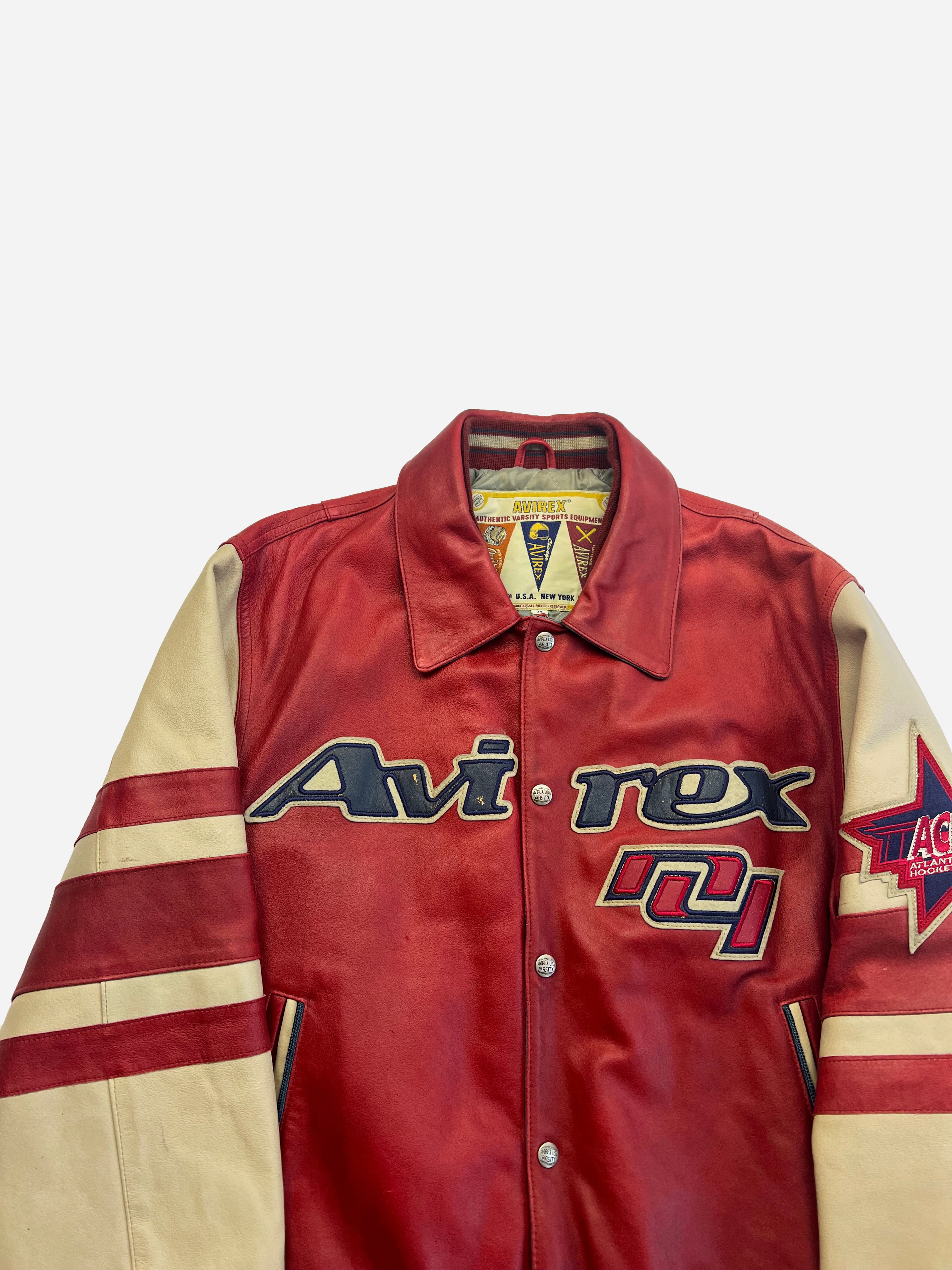 Avirex 'Goalers' Leather Jacket 90's