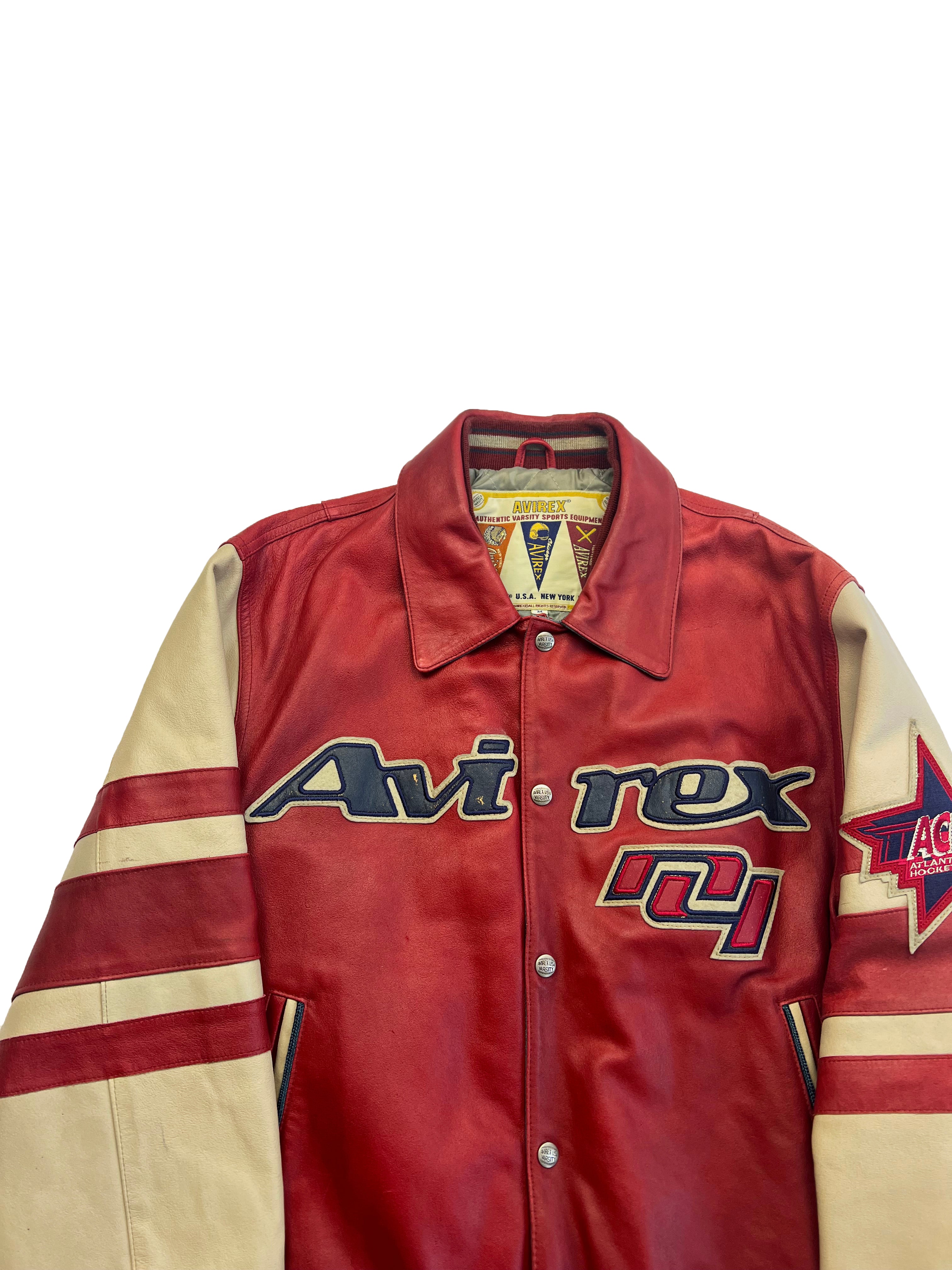 Avirex 'Goalers' Leather Jacket 90's