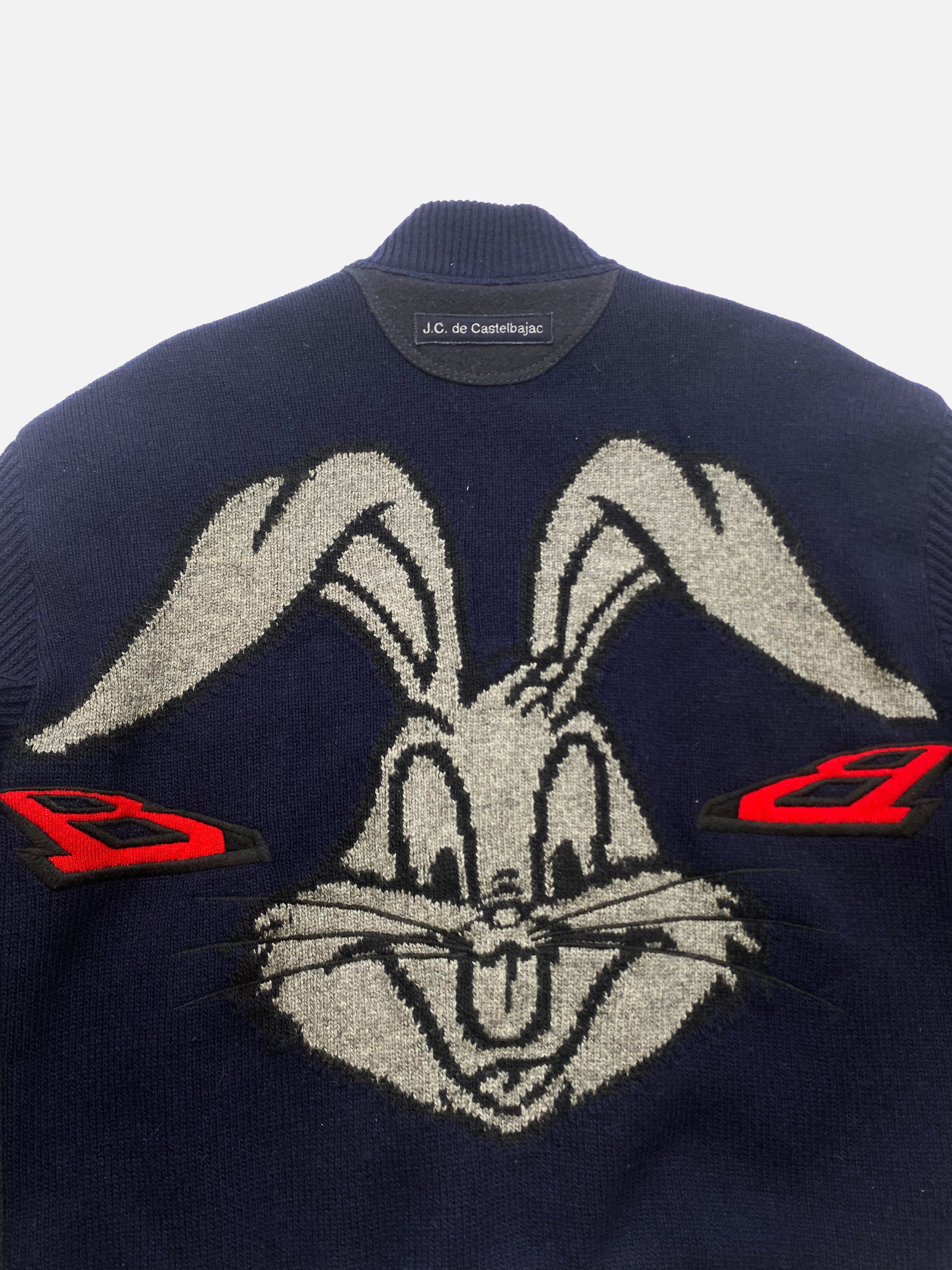 Castelbajac Bugs Bunny Wool Zip Up Circa 1999