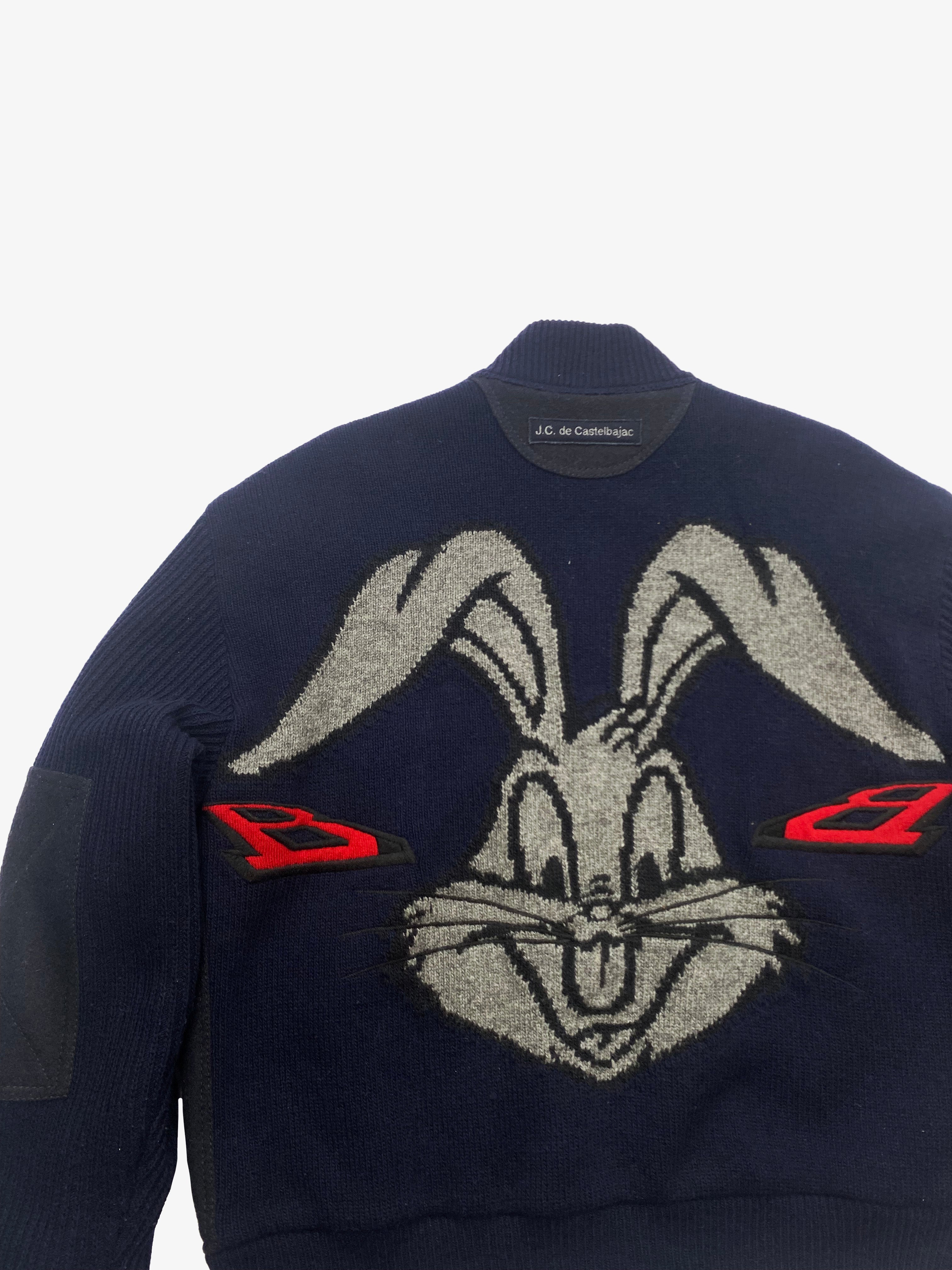 Castelbajac Bugs Bunny Wool Zip Up Circa 1999