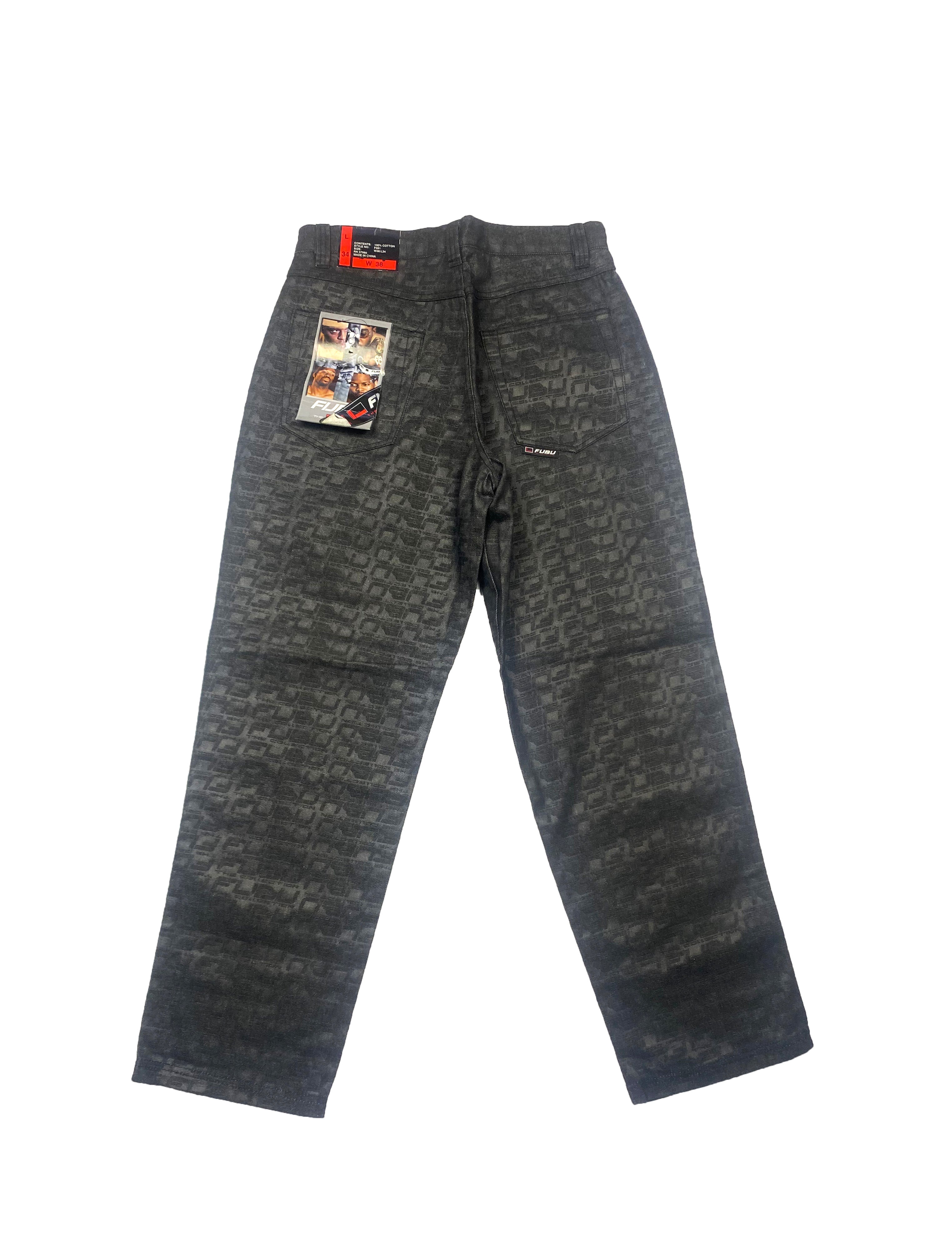 Fubu Black Spell Out Jeans BNWT 90's