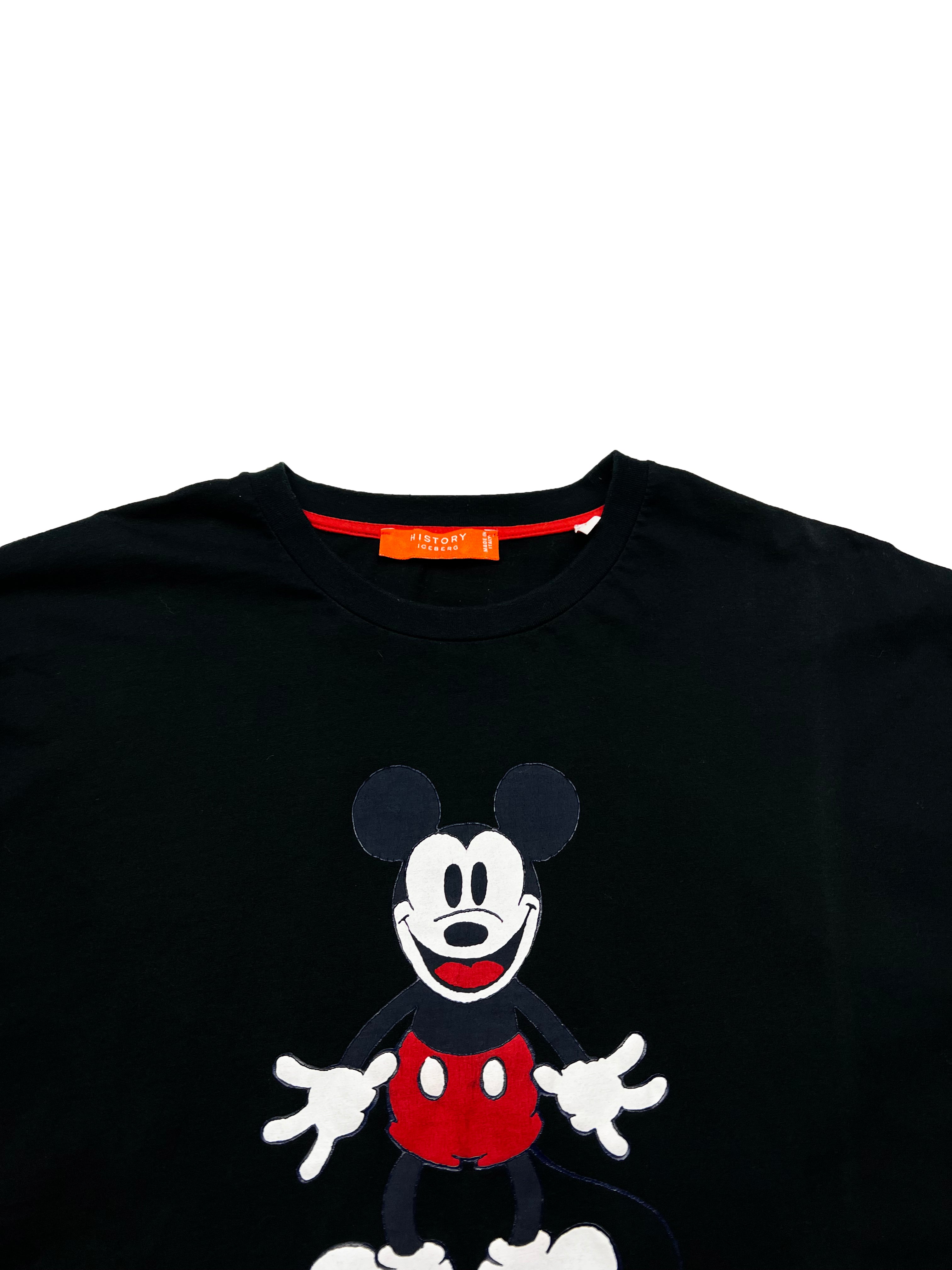 Iceberg History Mickey Mouse Black T-shirt 00's