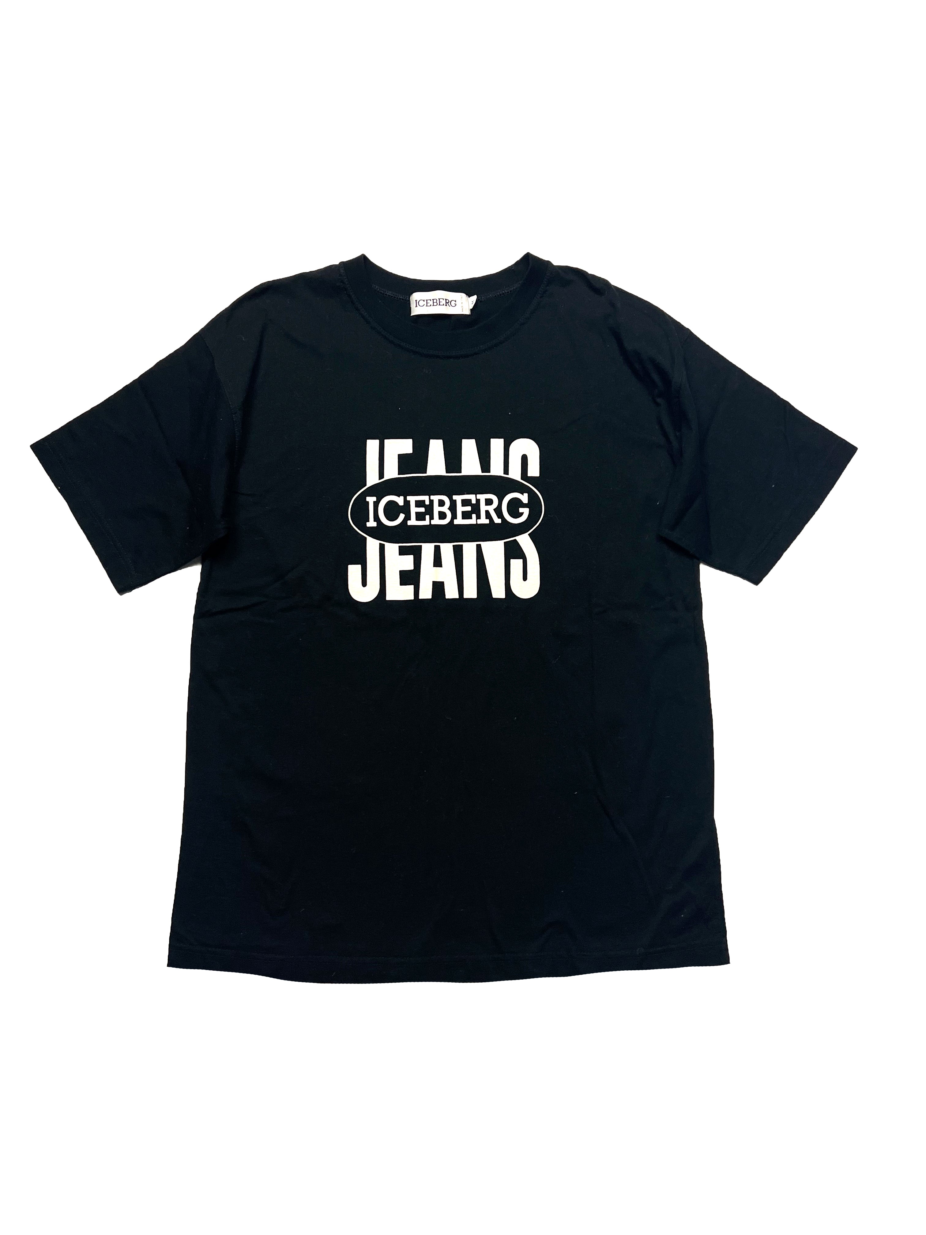 Iceberg Jeans Black T-shirt 90's