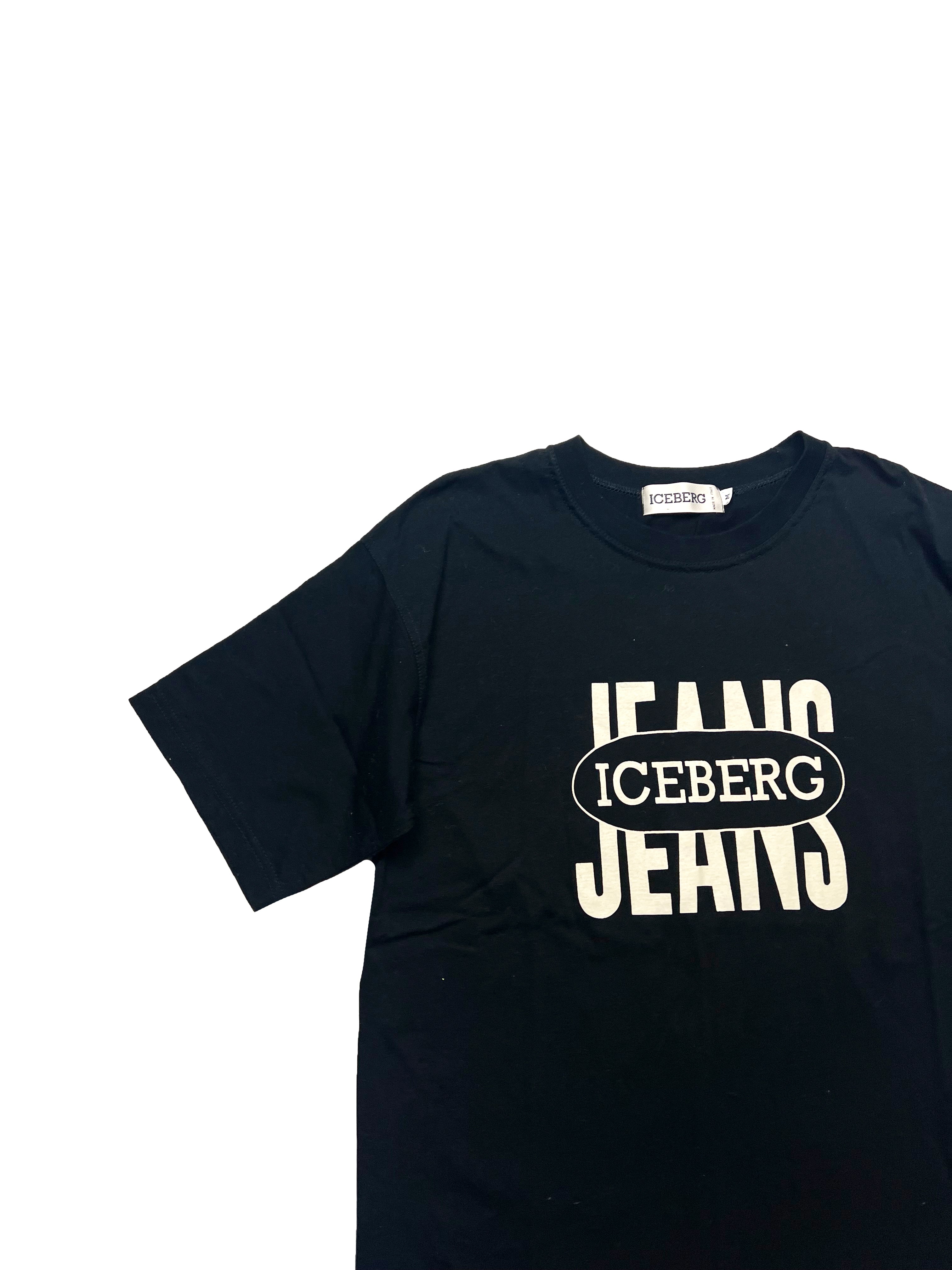 Iceberg Jeans Black T-shirt 90's