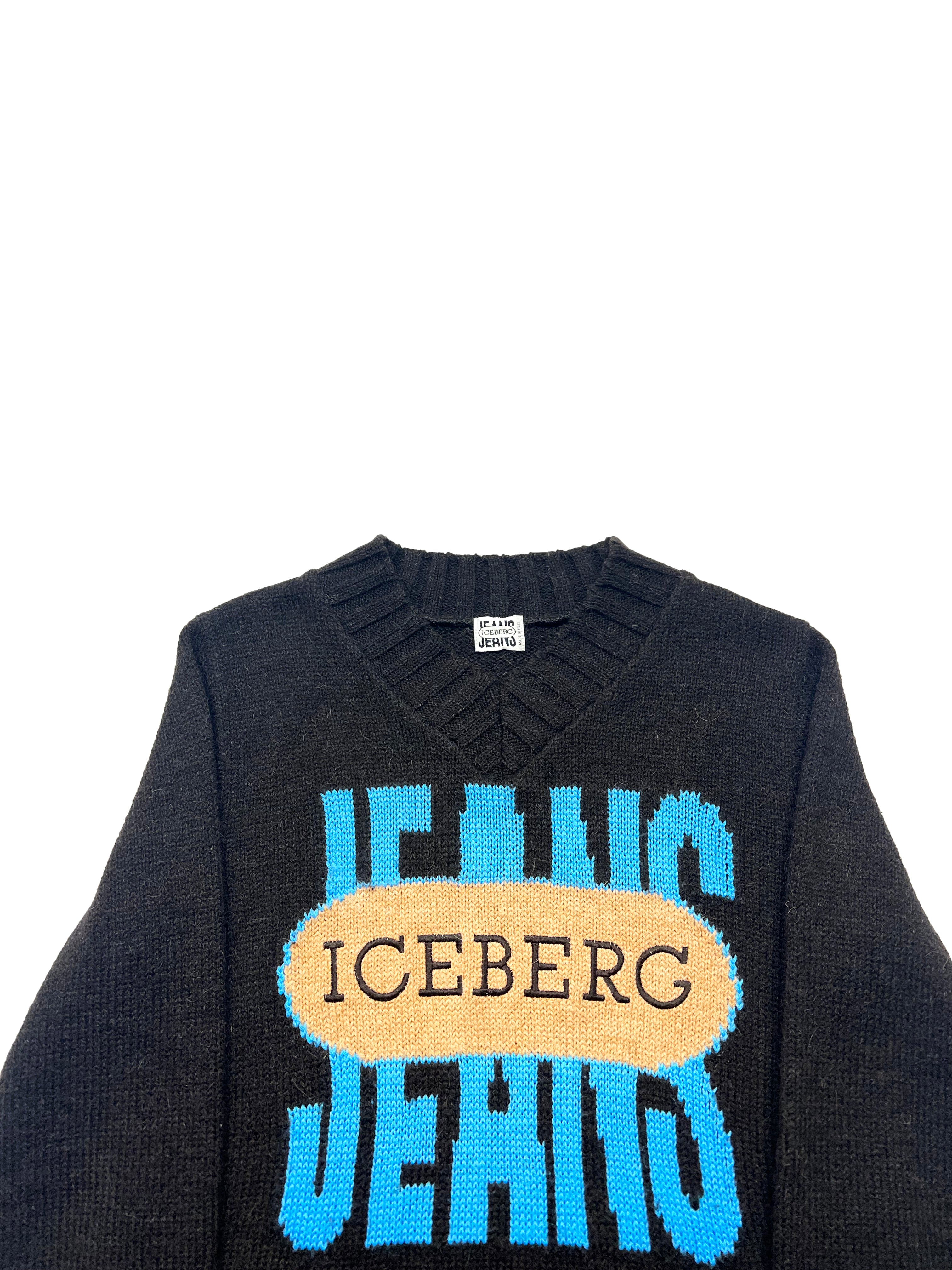 Iceberg Jeans Wool Knit Jumper 90's