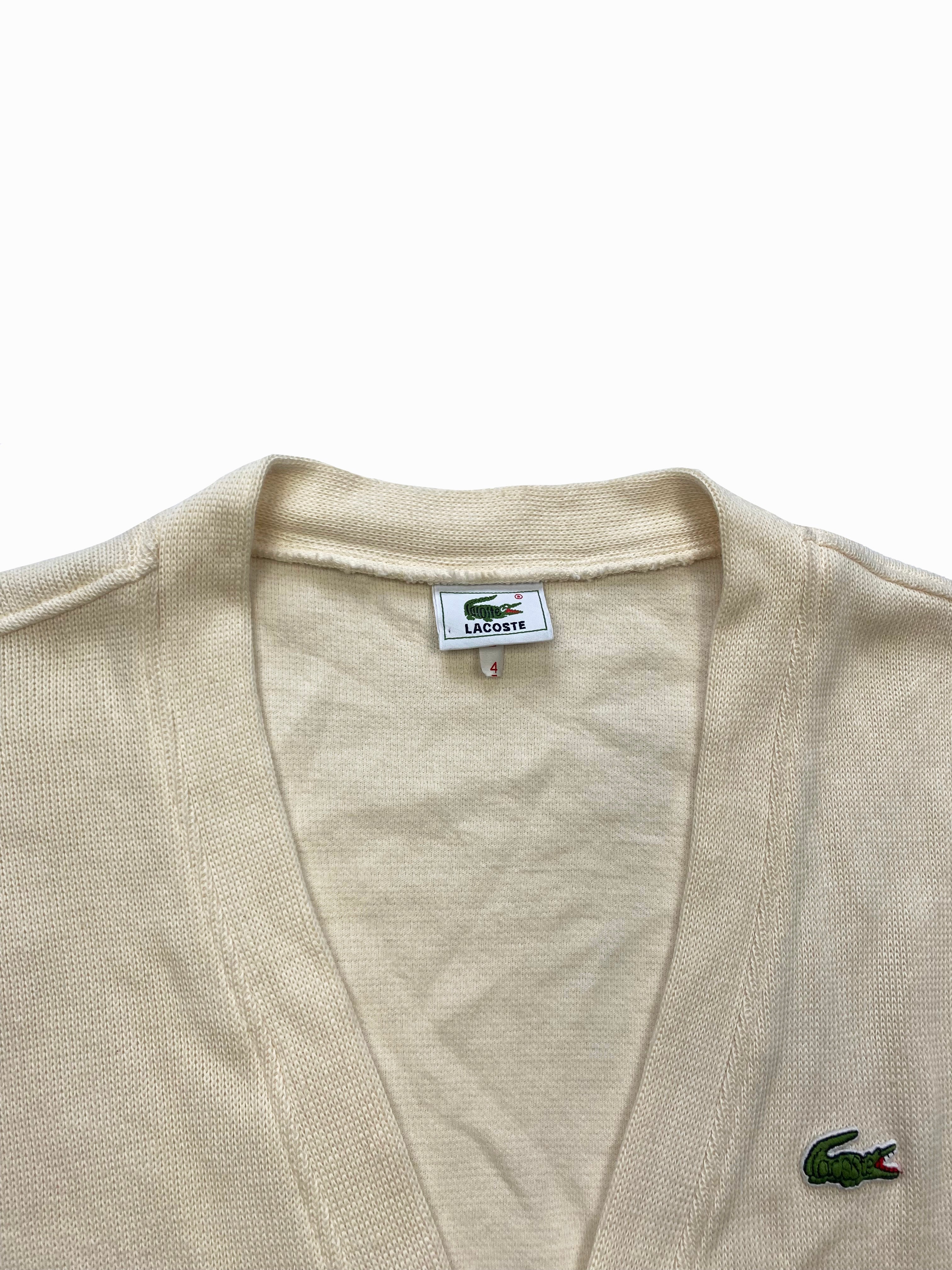Lacoste Beige Cardigan 90's