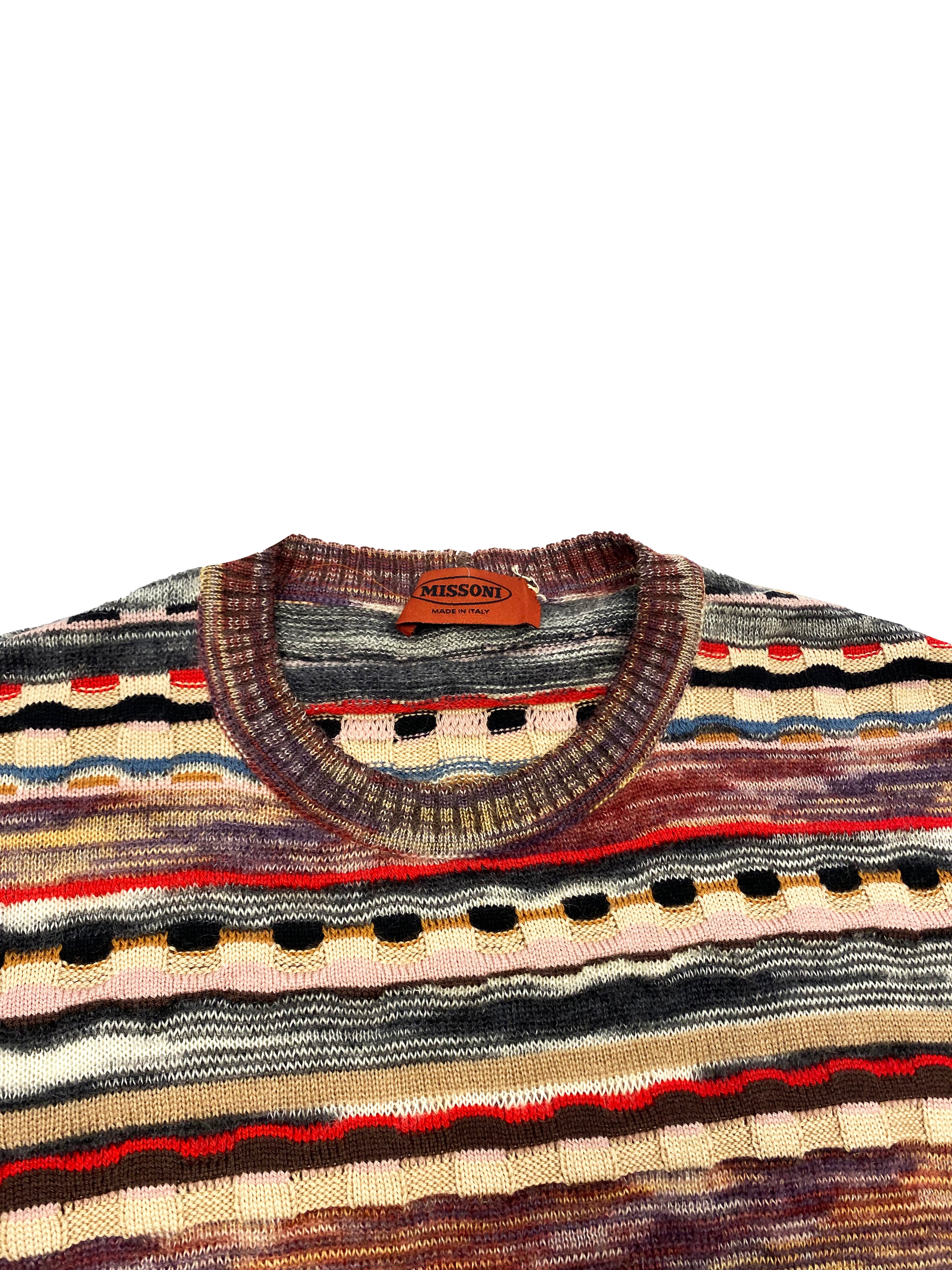 Missoni 3D Wool Knit Jumper 90's