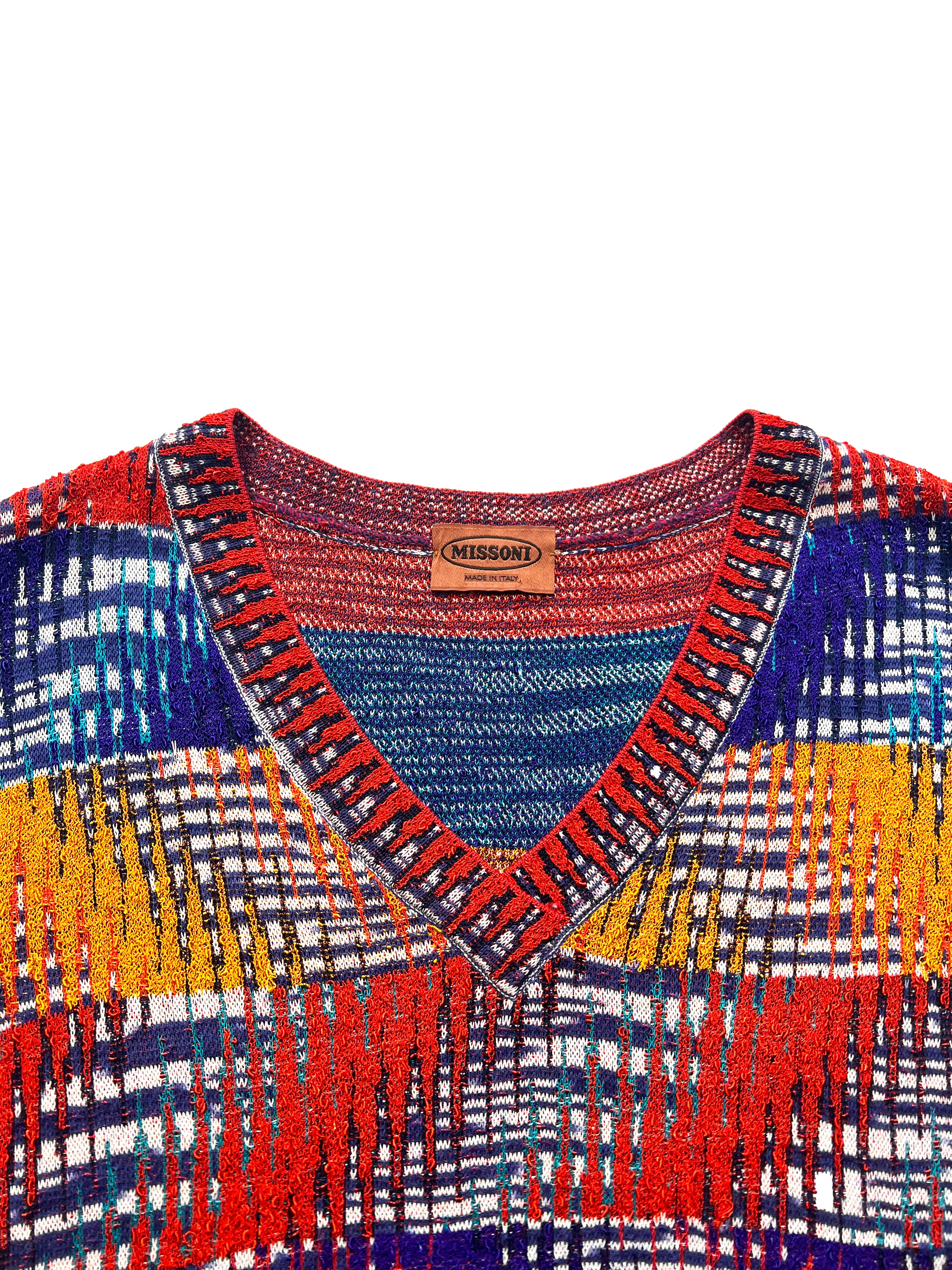 Missoni Multi Coloured Short Sleeve Knit 90's