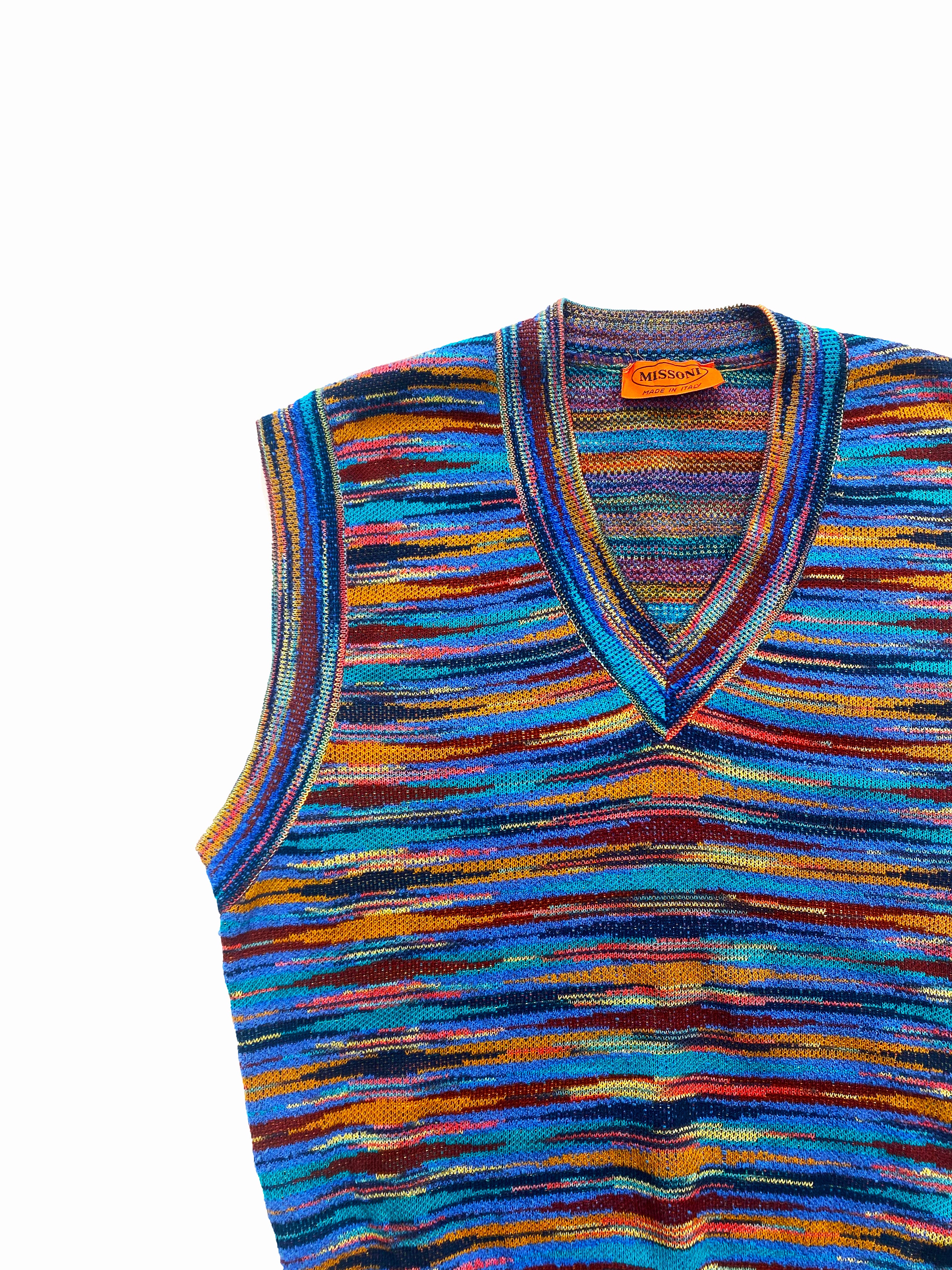 Missoni Multi Coloured Knit Vest 90's