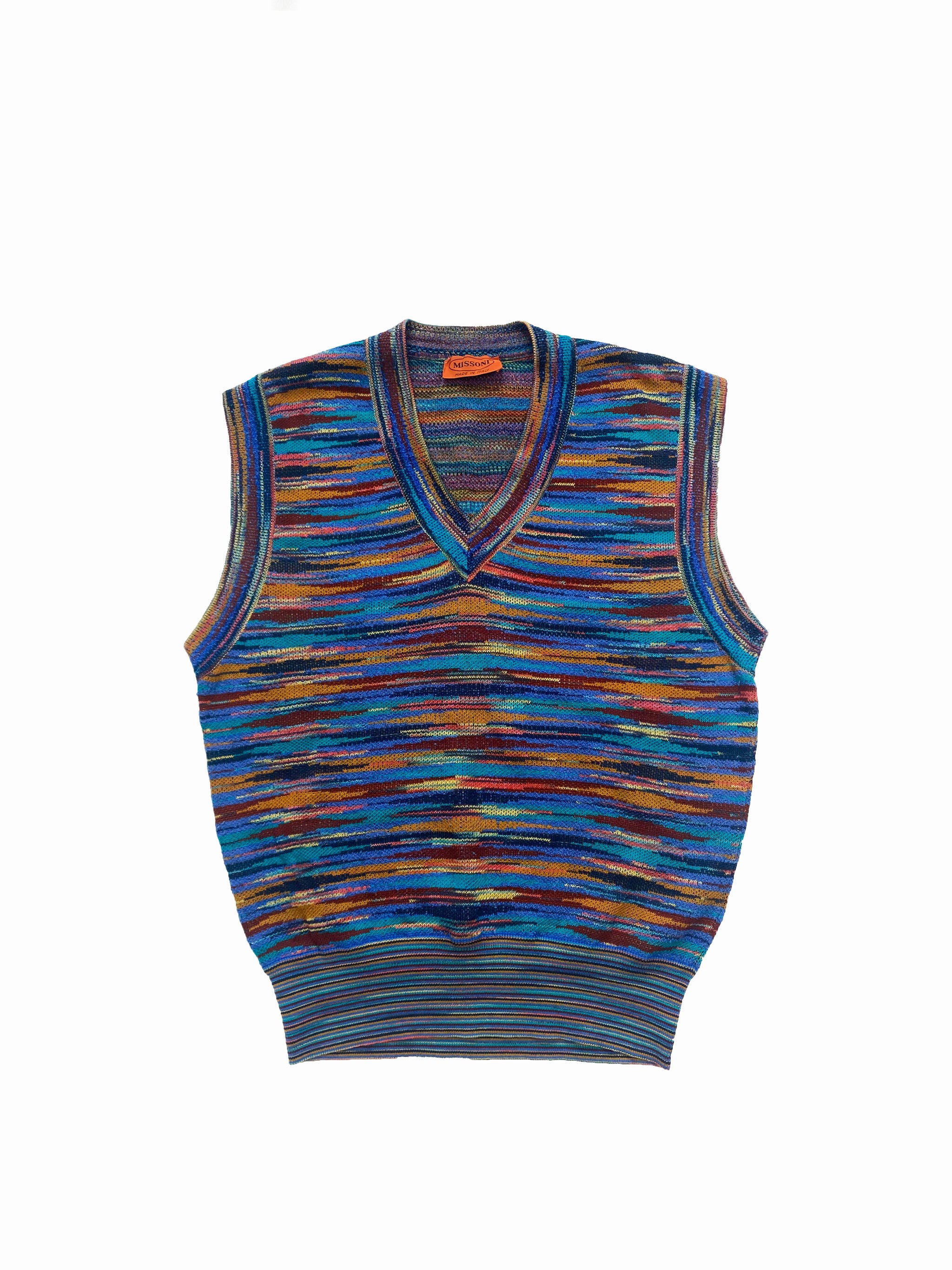 Missoni Multi Coloured Knit Vest 90 s Sekkle