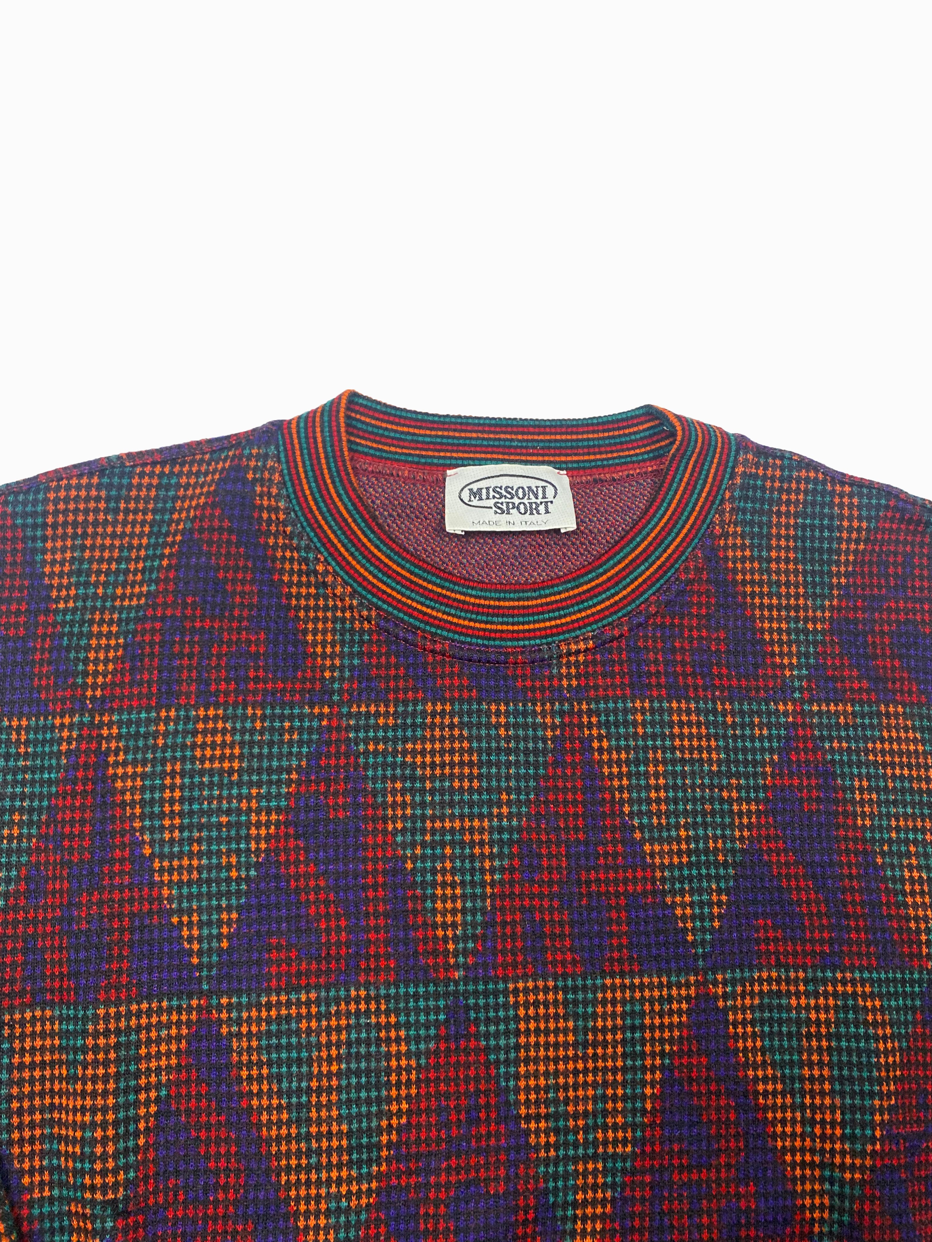 Missoni Sport Spell Out Wool Jumper 90's