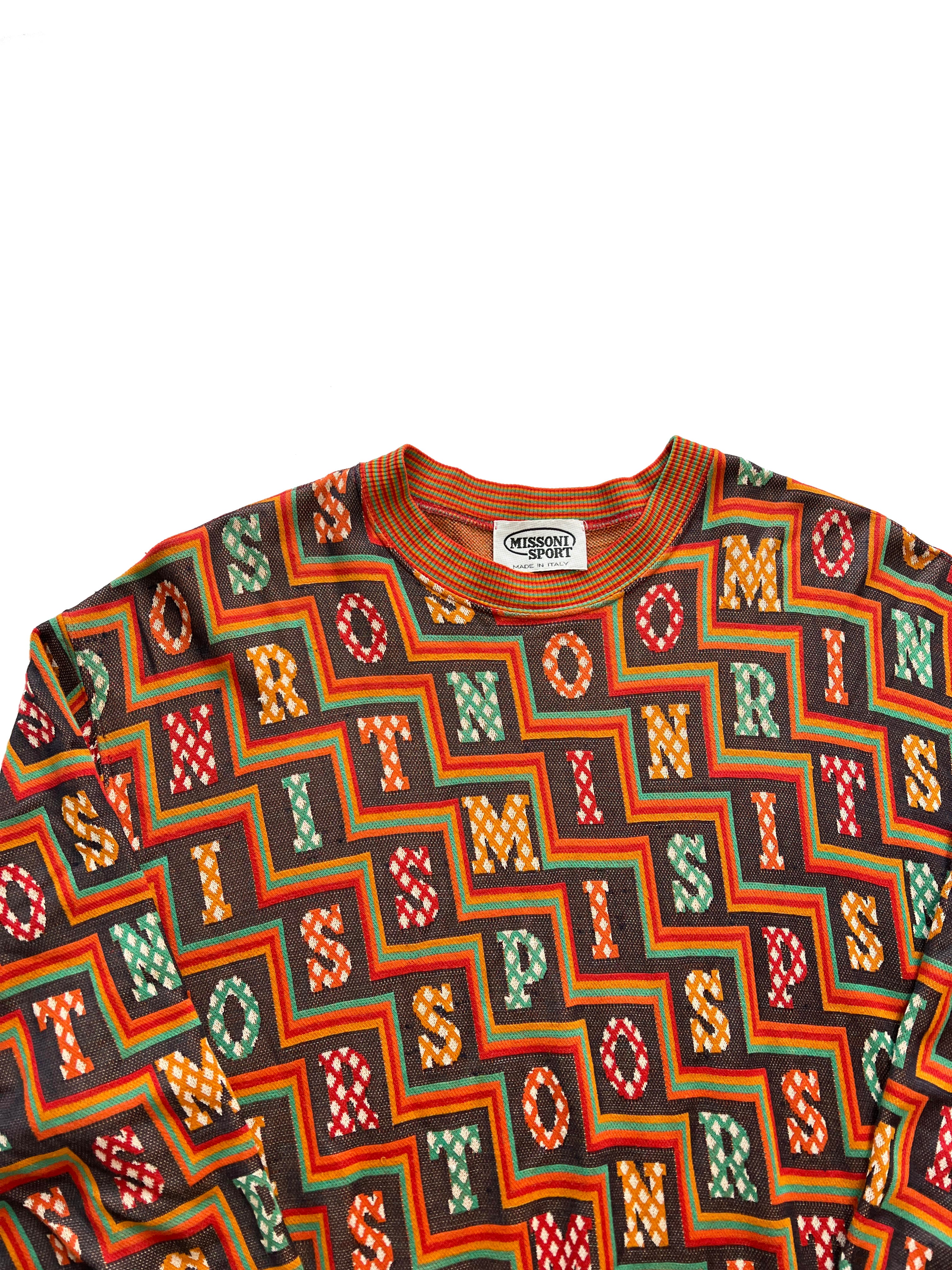 Missoni Sport Spell Out Jumper 90's