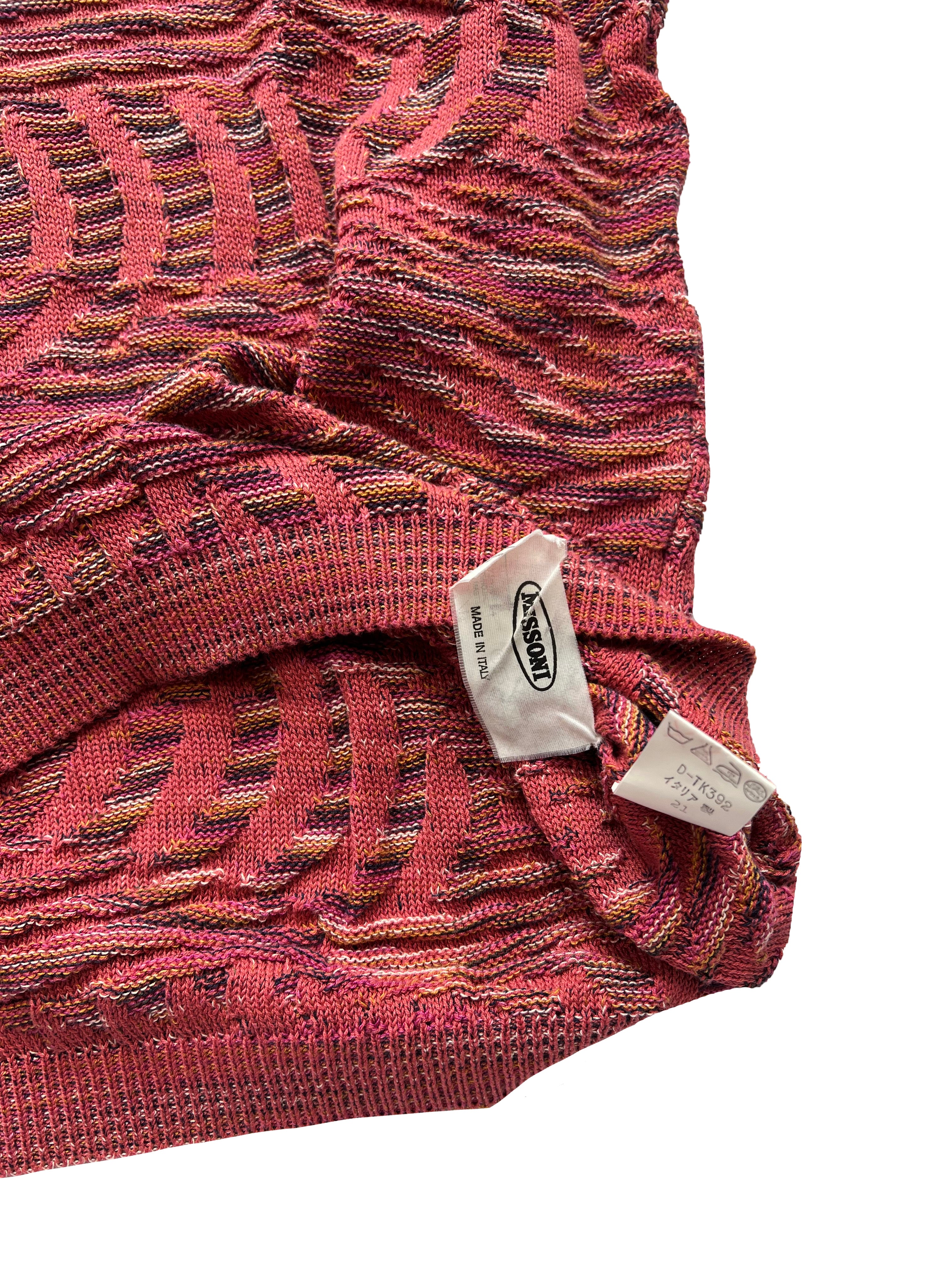 Missoni Textured Knit Polo 90's