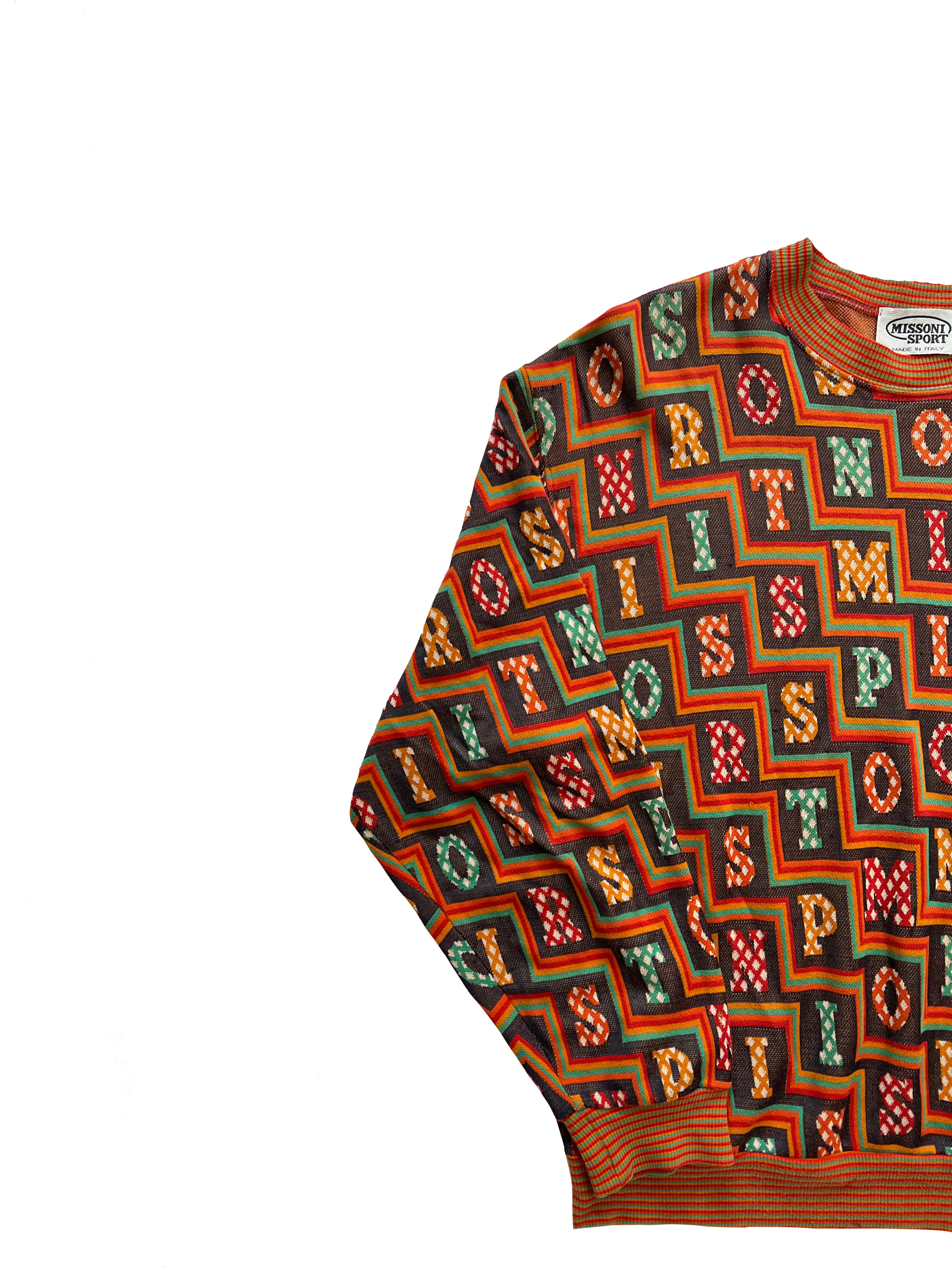Missoni Sport Spell Out Jumper 90's