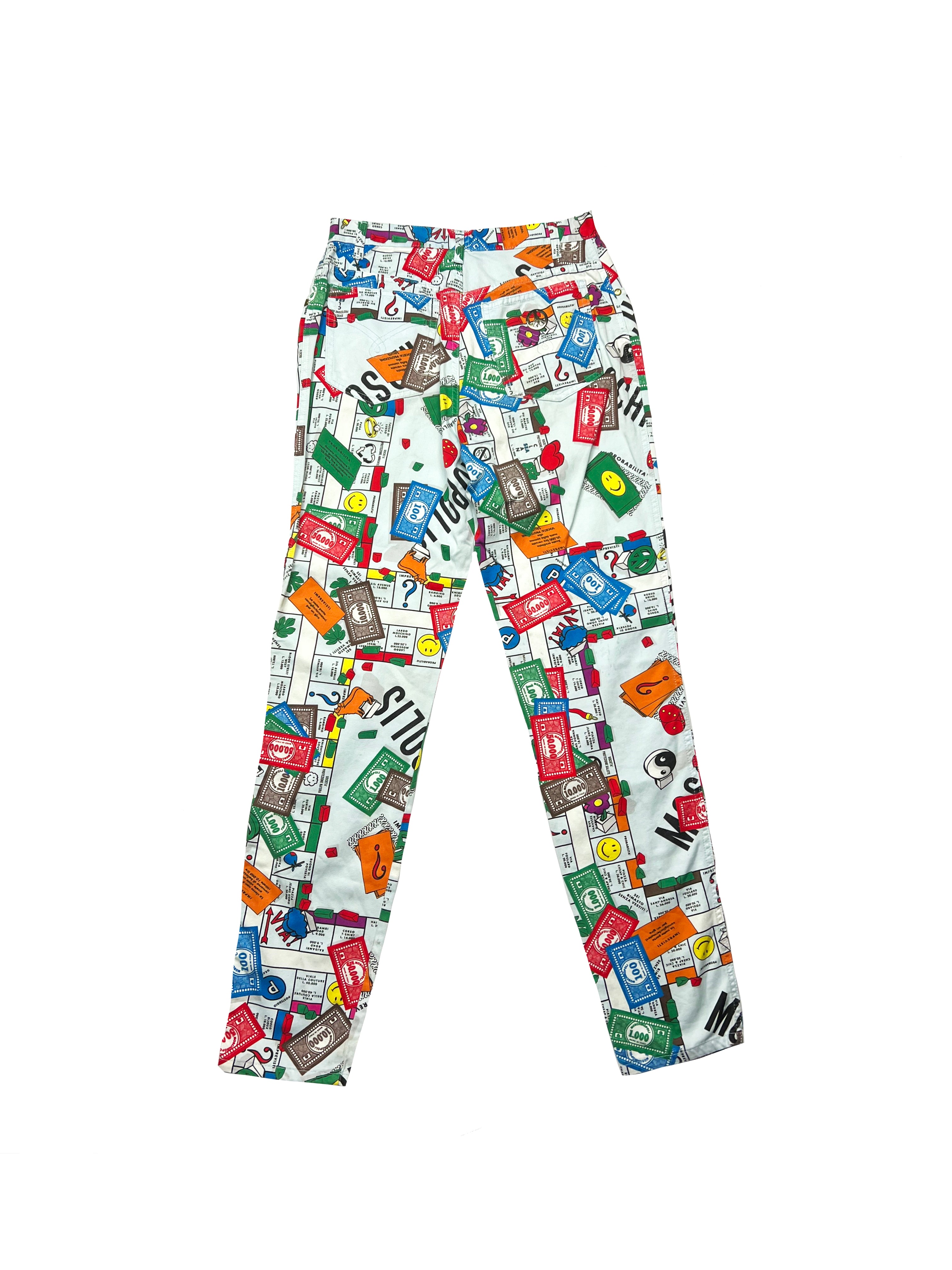 Moschino 'Monopoly' Trousers 90's