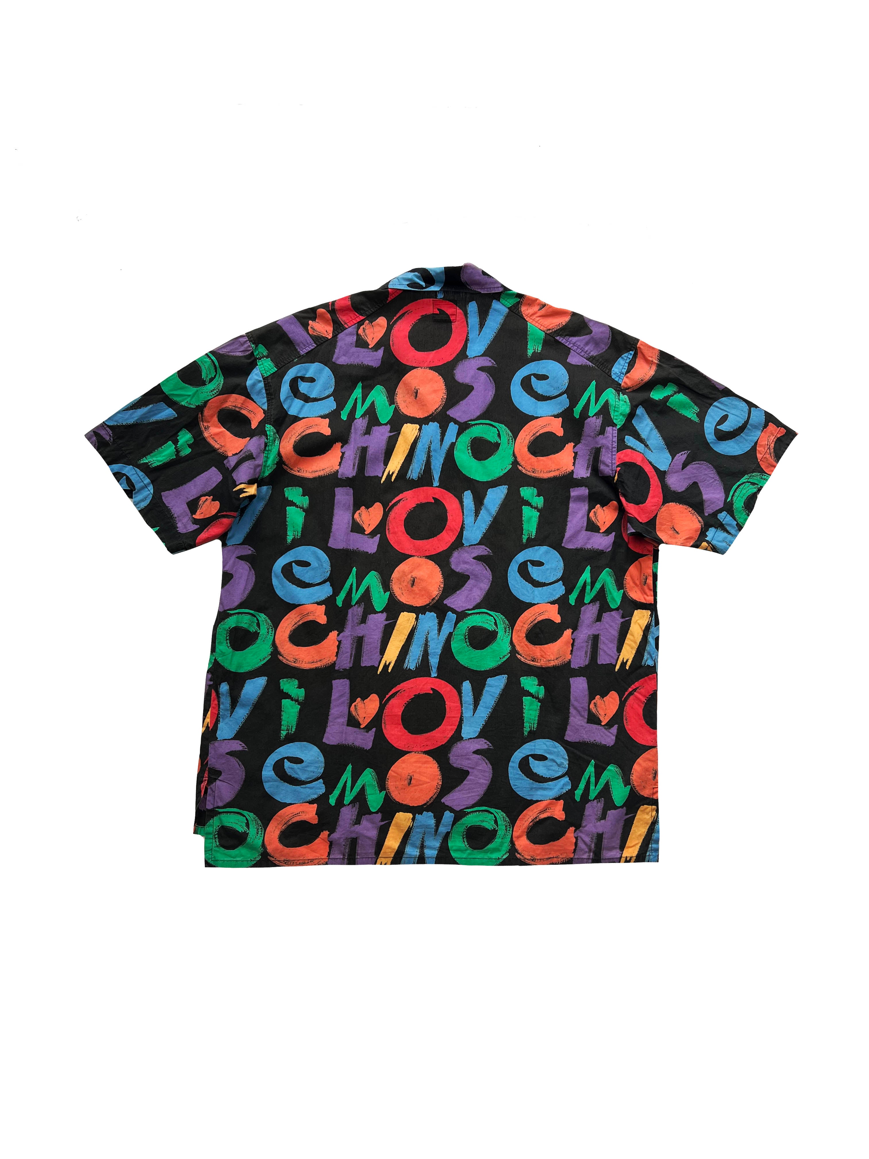Moschino Spell Out Shirt 90's