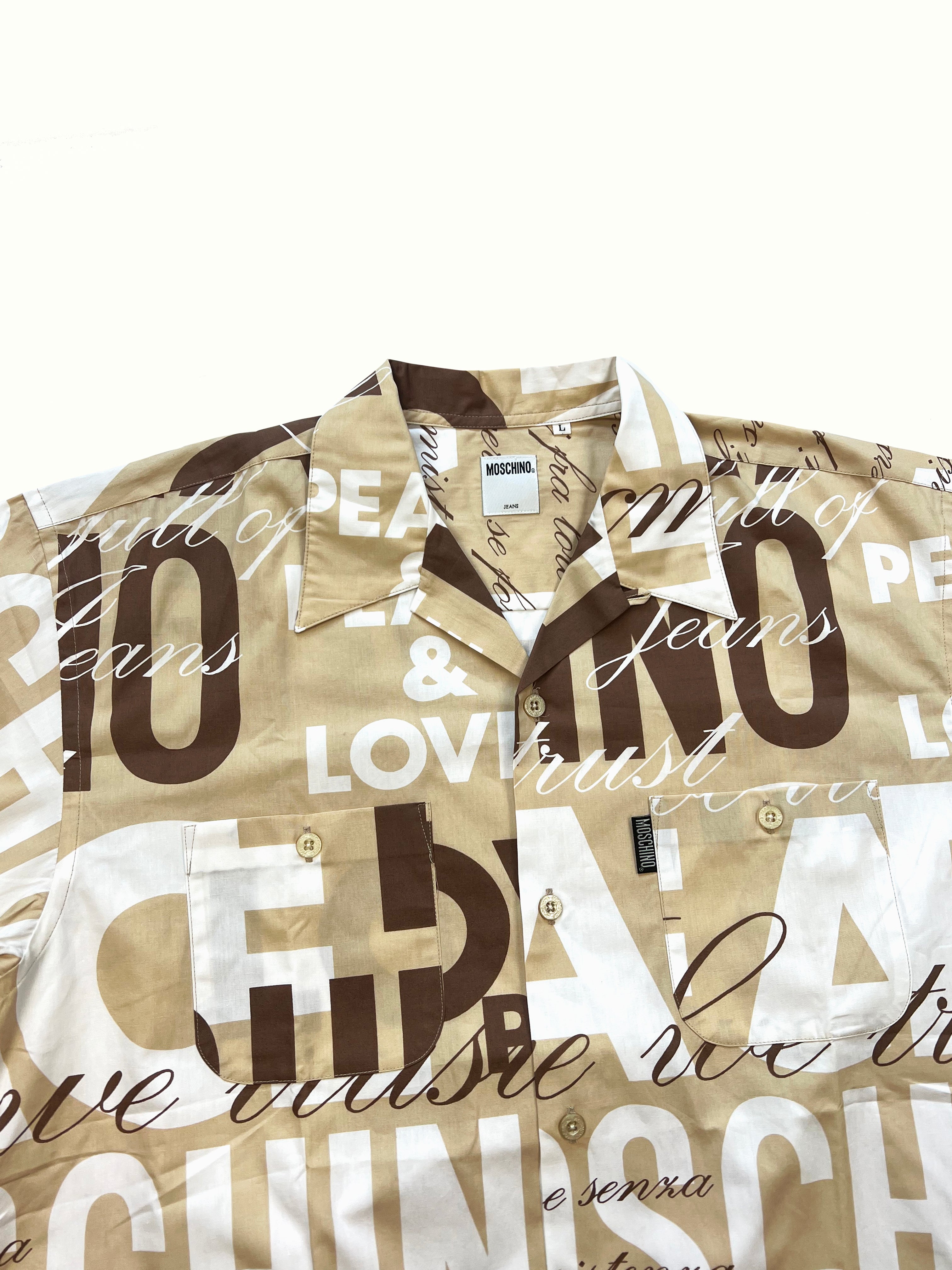 Moschino 'Peace & Love' Shirt 90's