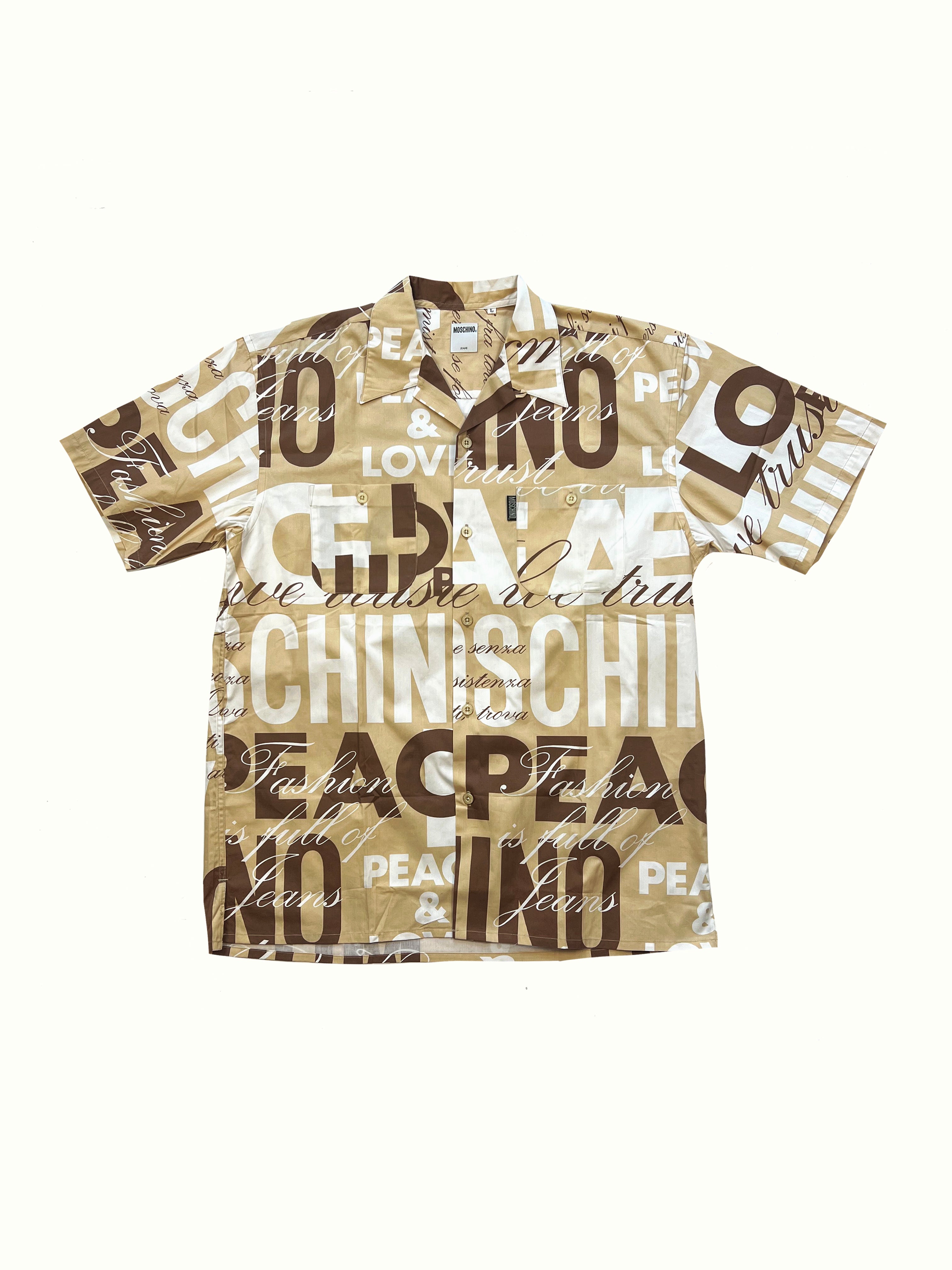 Moschino 'Peace & Love' Shirt 90's