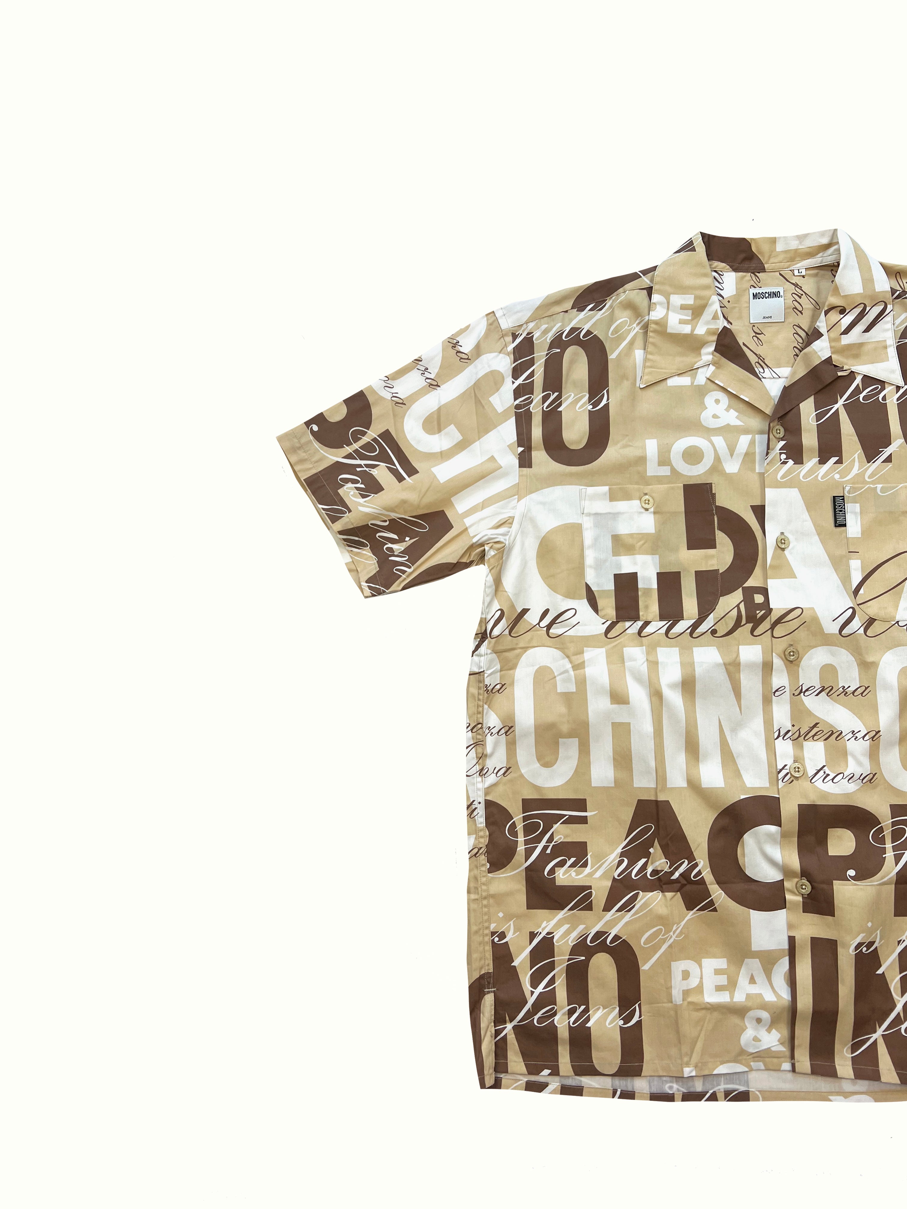 Moschino 'Peace & Love' Shirt 90's