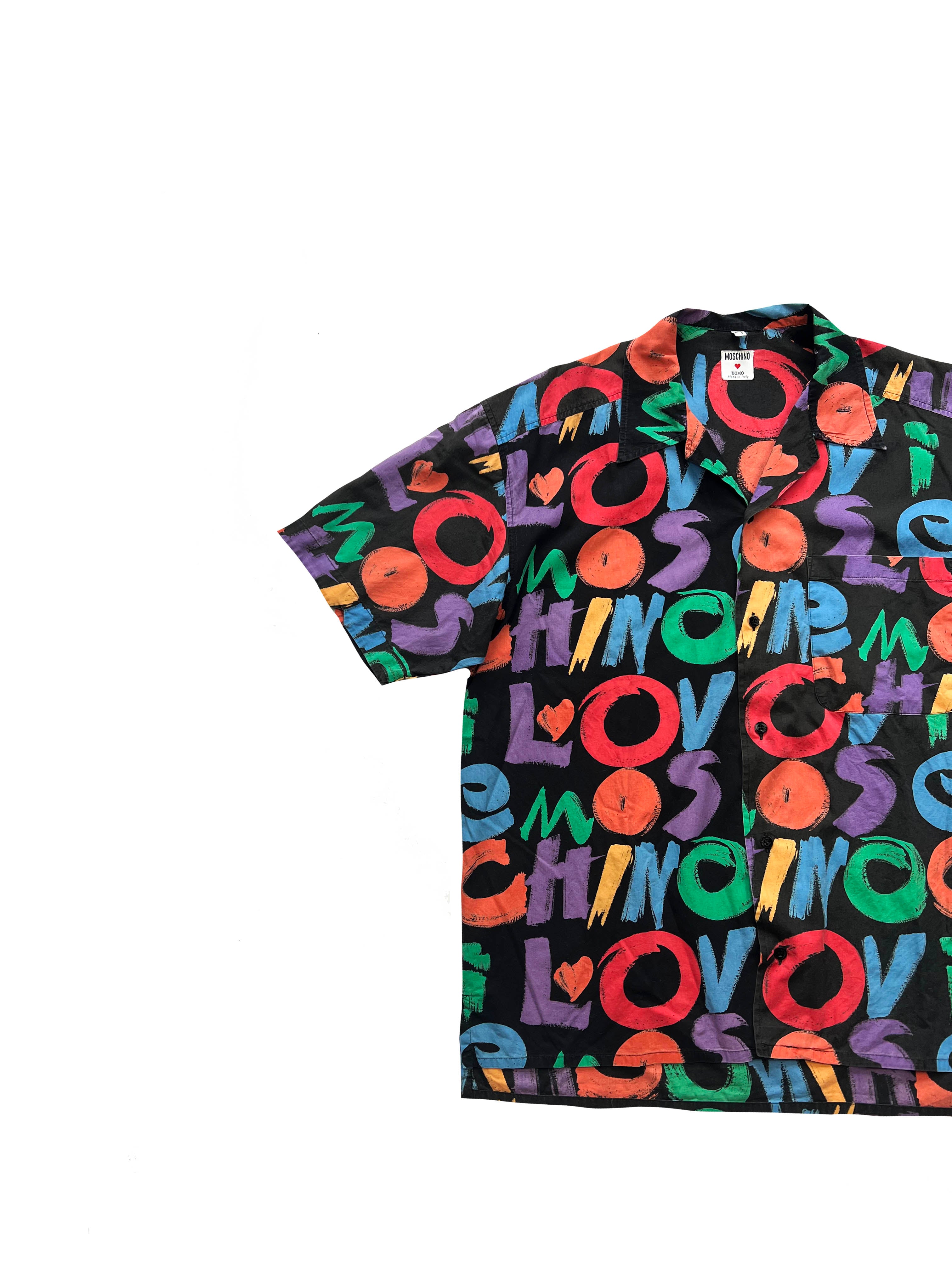 Moschino Spell Out Shirt 90's
