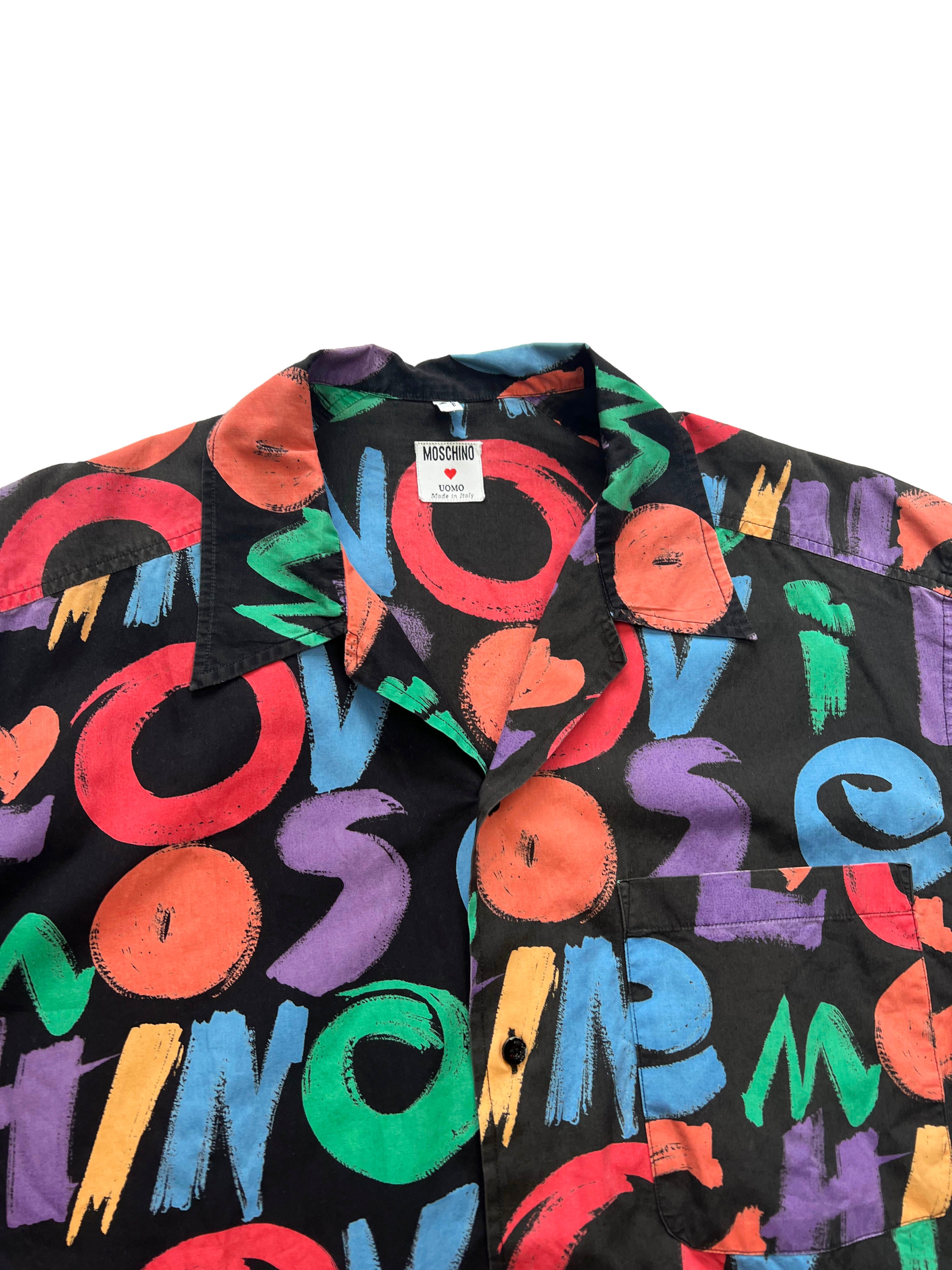 Moschino Spell Out Shirt 90's