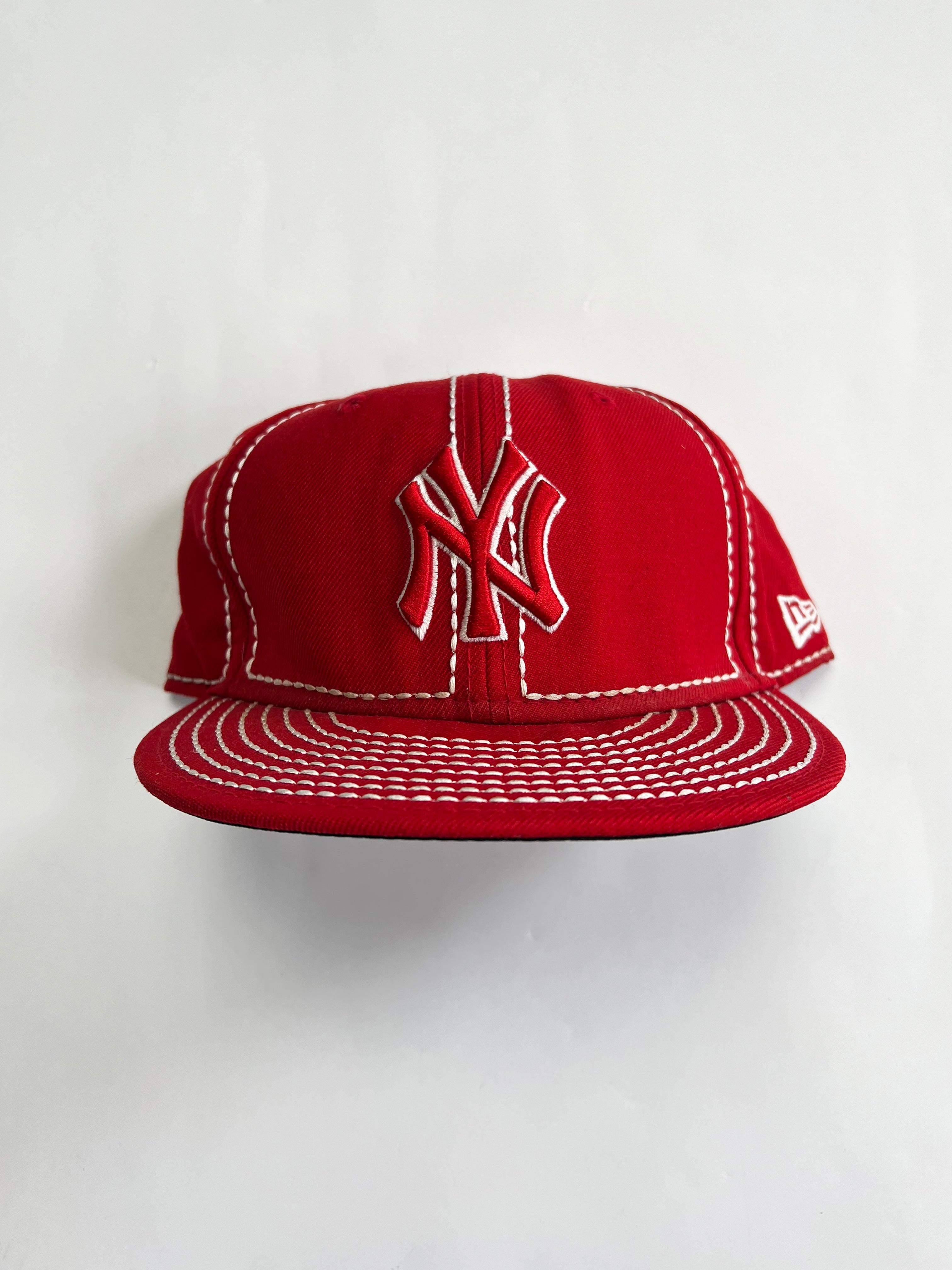 New Era Red White Stitch Hat 00's