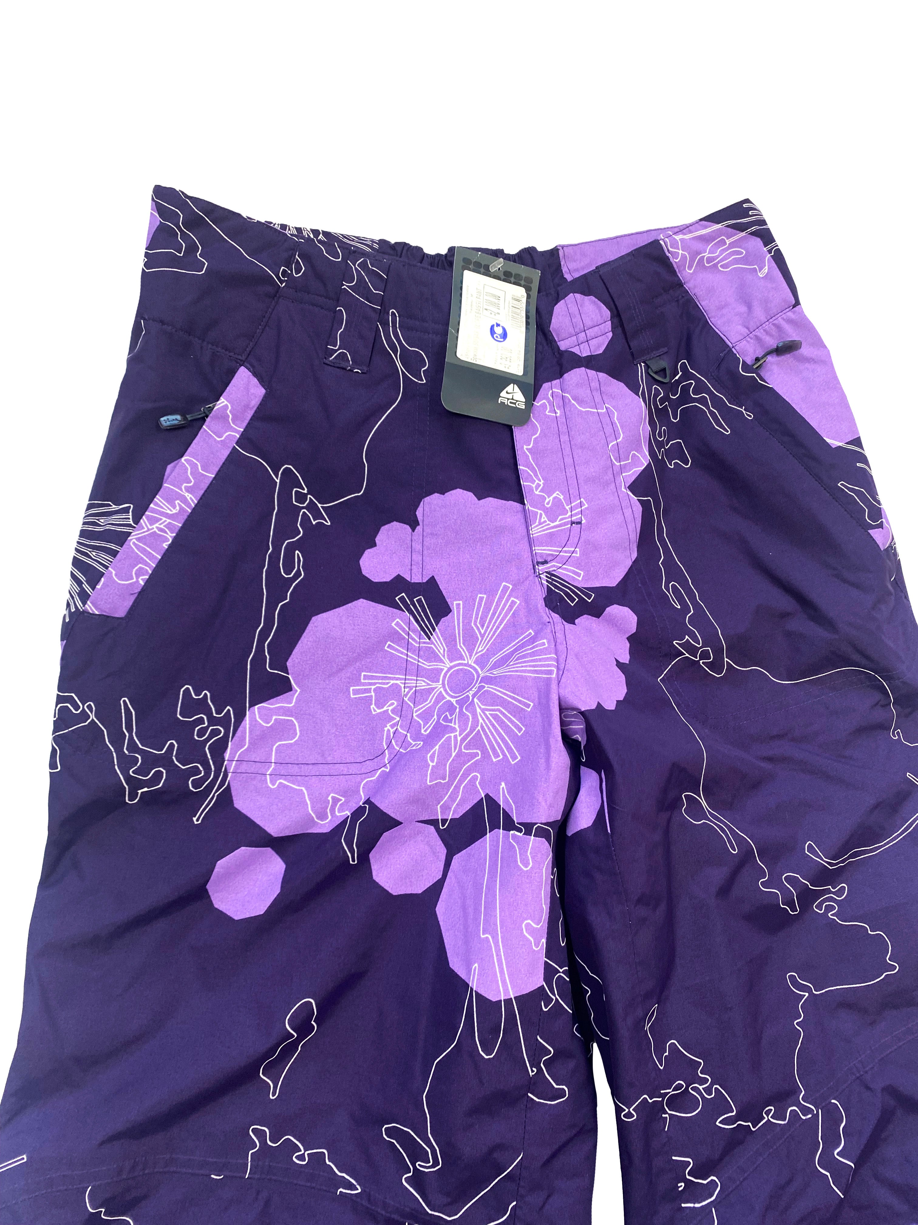 Nike ACG purple patterned trousers BNWT 00's