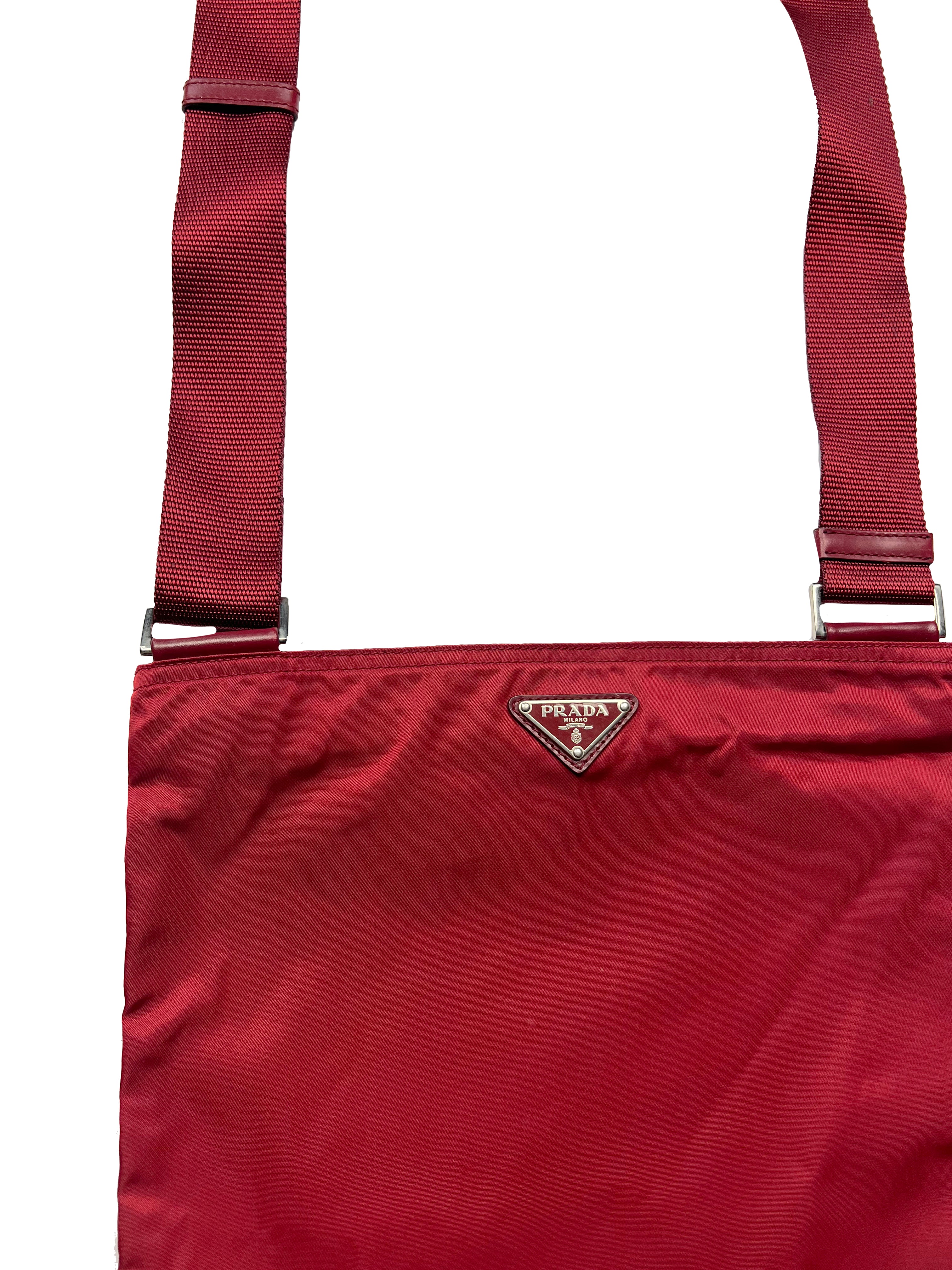Prada Milano Red Side Bag 00's