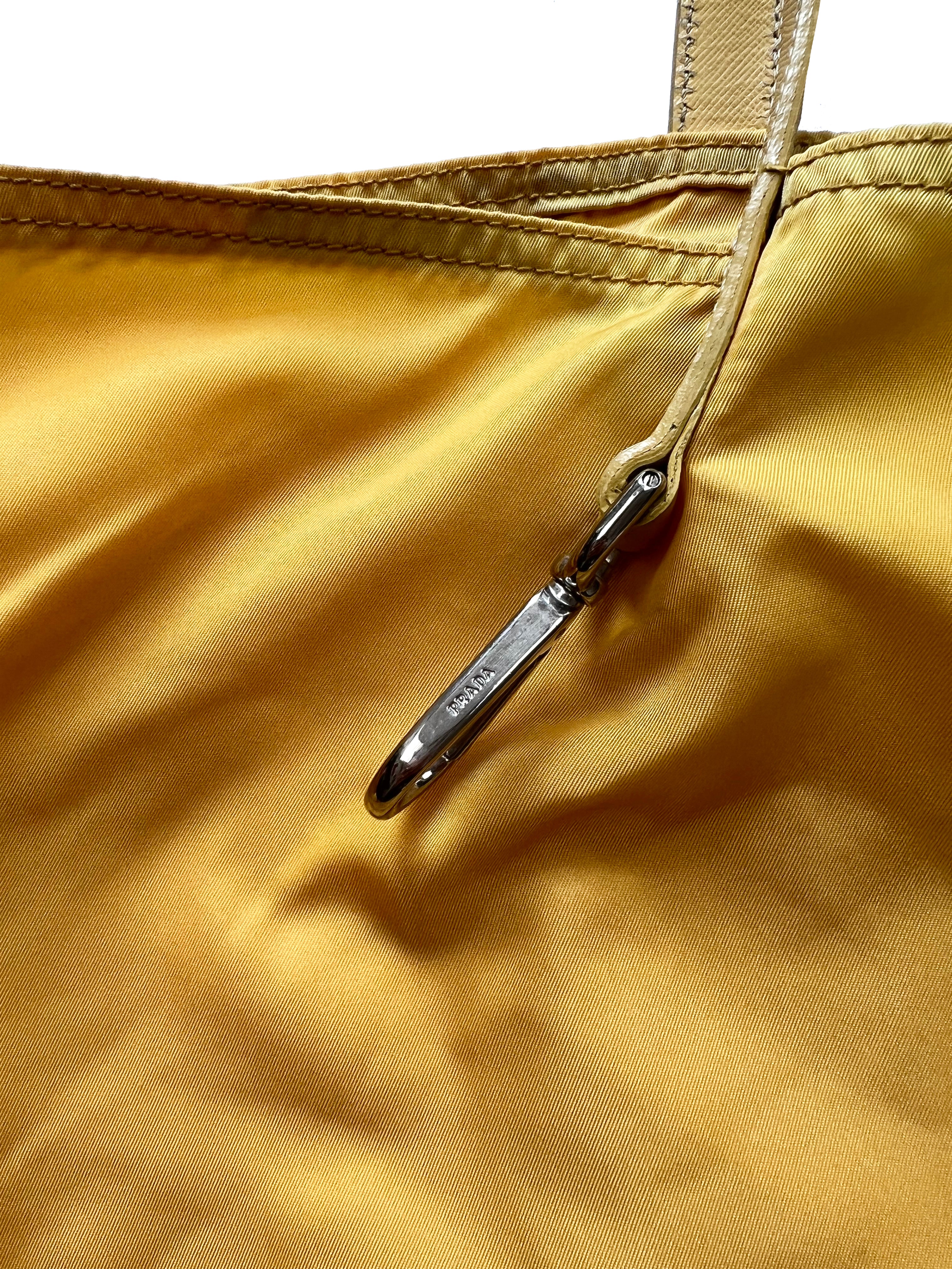 Prada Milano Yellow Handbag 00's